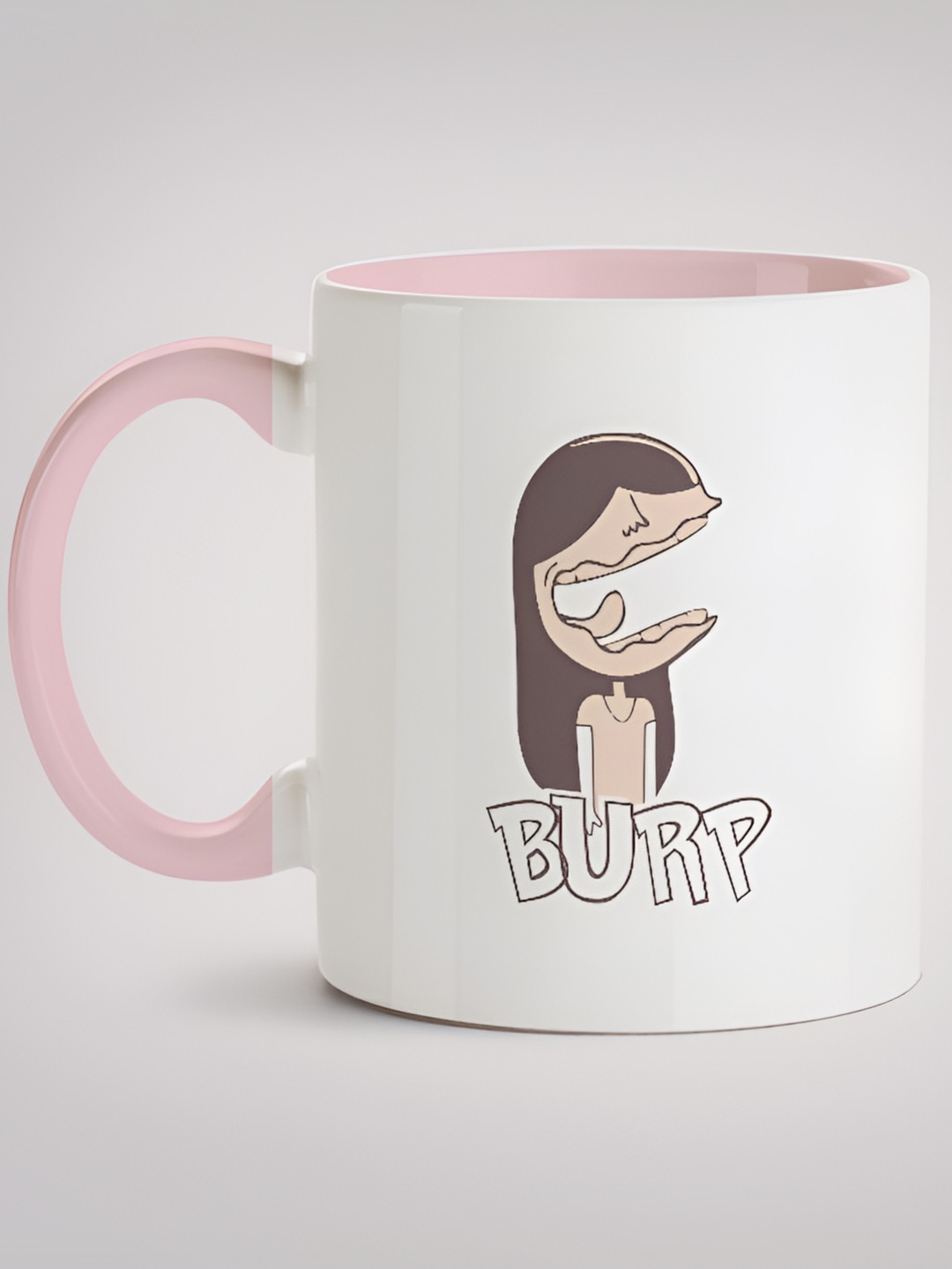 MOTIVATE BOX White & Pink Printed Ceramic Glossy Mugs 330 ml 
MOTIVATE BOX White & Pink Printed Ceramic Glossy Mugs 330 ml