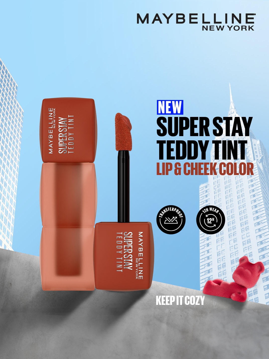 Maybelline New York Superstay Teddy Tint Lip & Cheek Color 5 ml - Keep It Cozy 80, Nude
Maybelline New York Superstay Teddy Tint Lip & Cheek Color 5 ml - Keep It Cozy 80, Nude