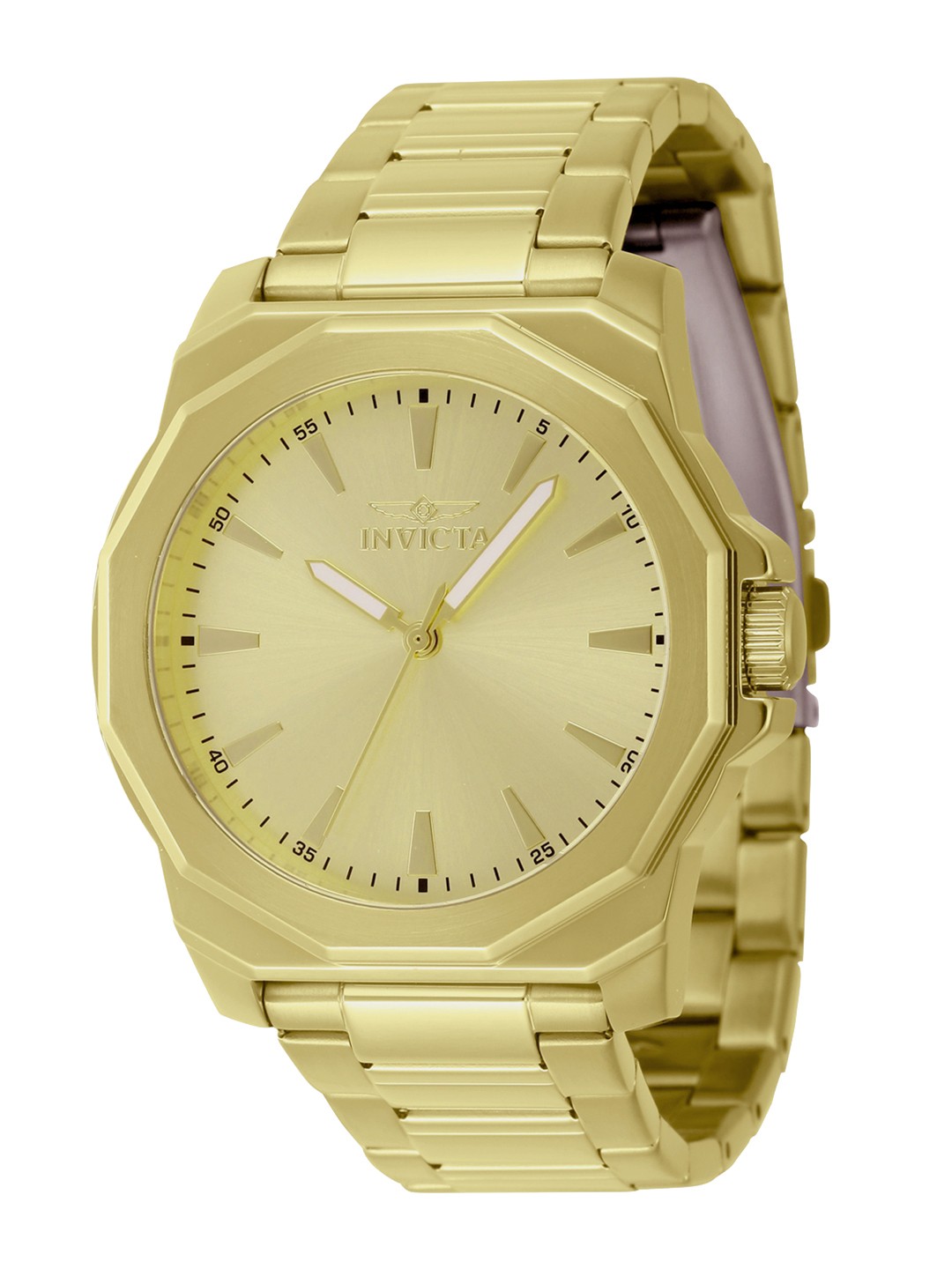 Invicta Men Dial & Stainless Steel Bracelet Style Straps Analogue Watch 46840, Gold
Invicta Men Dial & Stainless Steel Bracelet Style Straps Analogue Watch 46840, Gold