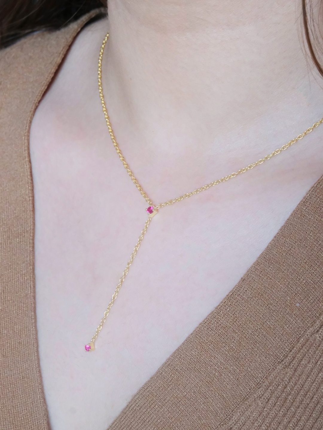 Anushka Jain Jewellery 925 Sterling Silver Gold-Plated Stone Studded Drop Lariat Necklace
Anushka Jain Jewellery 925 Sterling Silver Gold-Plated Stone Studded Drop Lariat Necklace