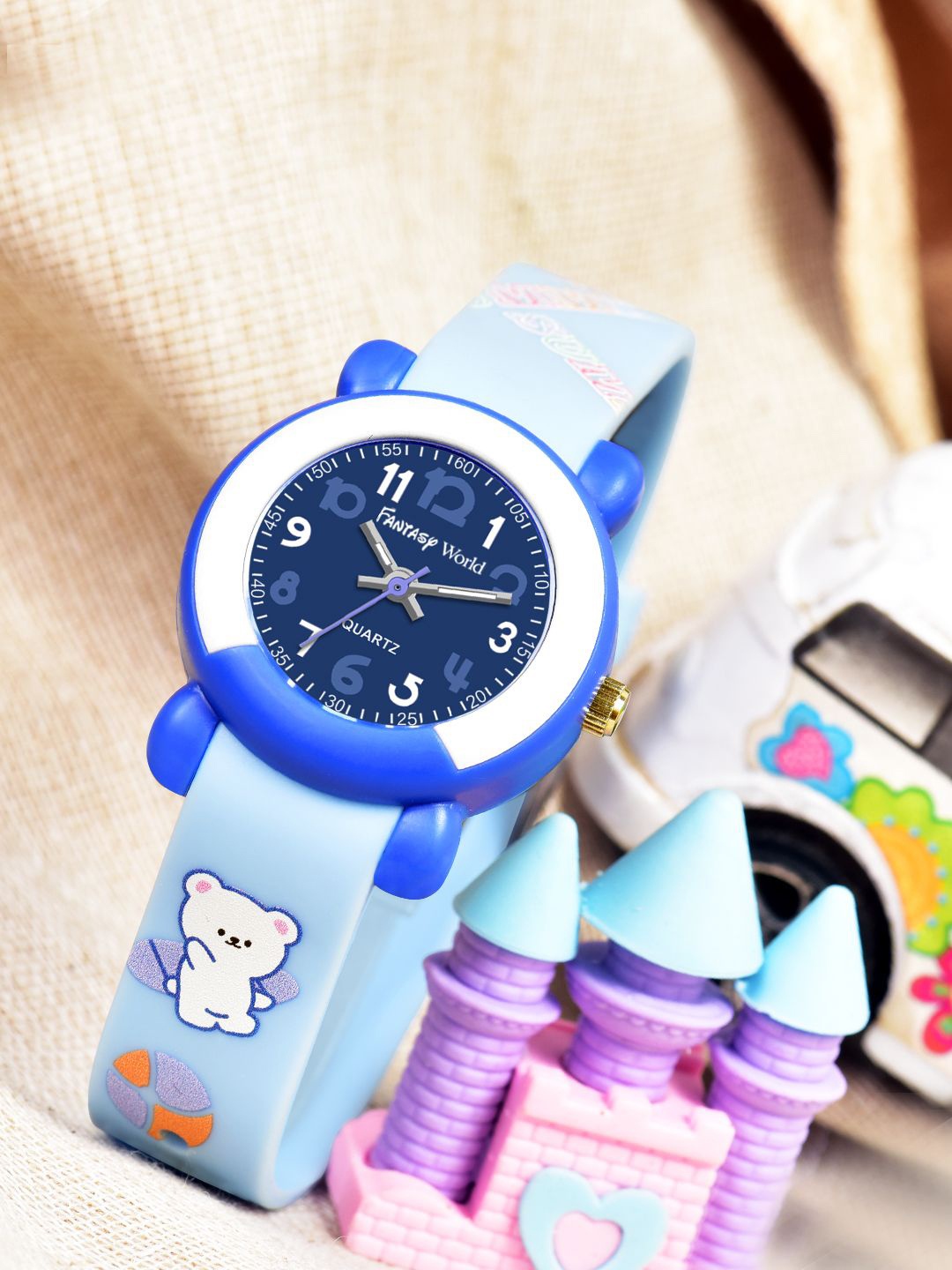 Fantasy World Unisex Kids Embellished Dial & Straps Analogue Watch FW24-2217-PTBL, Blue
Fantasy World Unisex Kids Embellished Dial & Straps Analogue Watch FW24-2217-PTBL, Blue