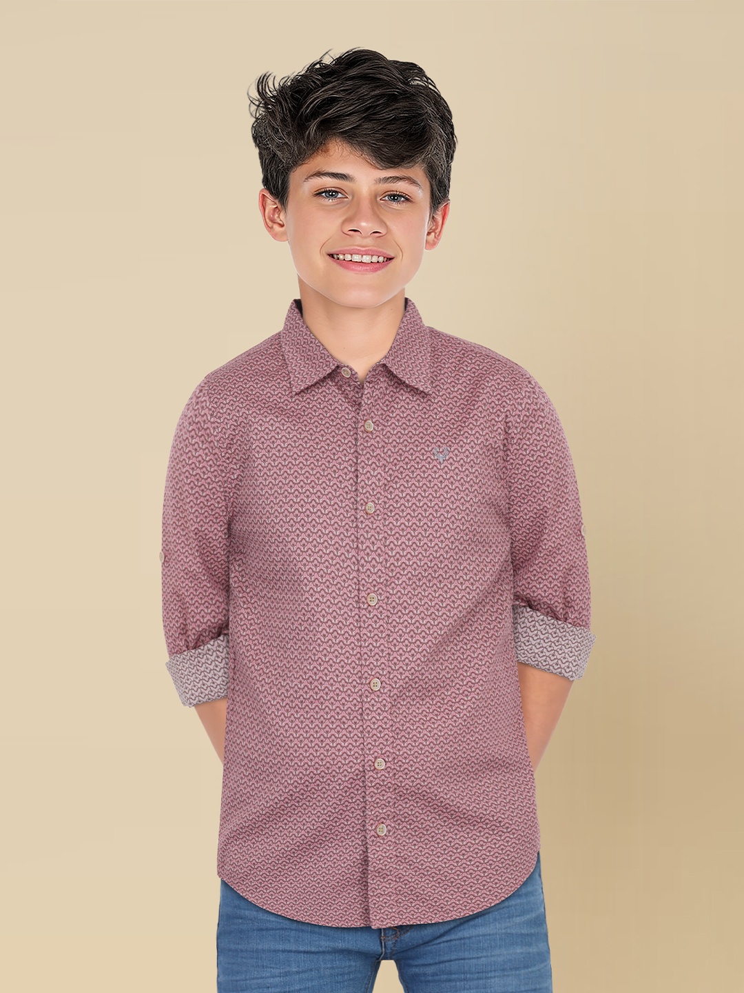 Allen Solly Junior Boys Spread Collar Micro Ditsy Printed Cotton Slim Fit Casual Shirt, Maroon
Allen Solly Junior Boys Spread Collar Micro Ditsy Printed Cotton Slim Fit Casual Shirt, Maroon