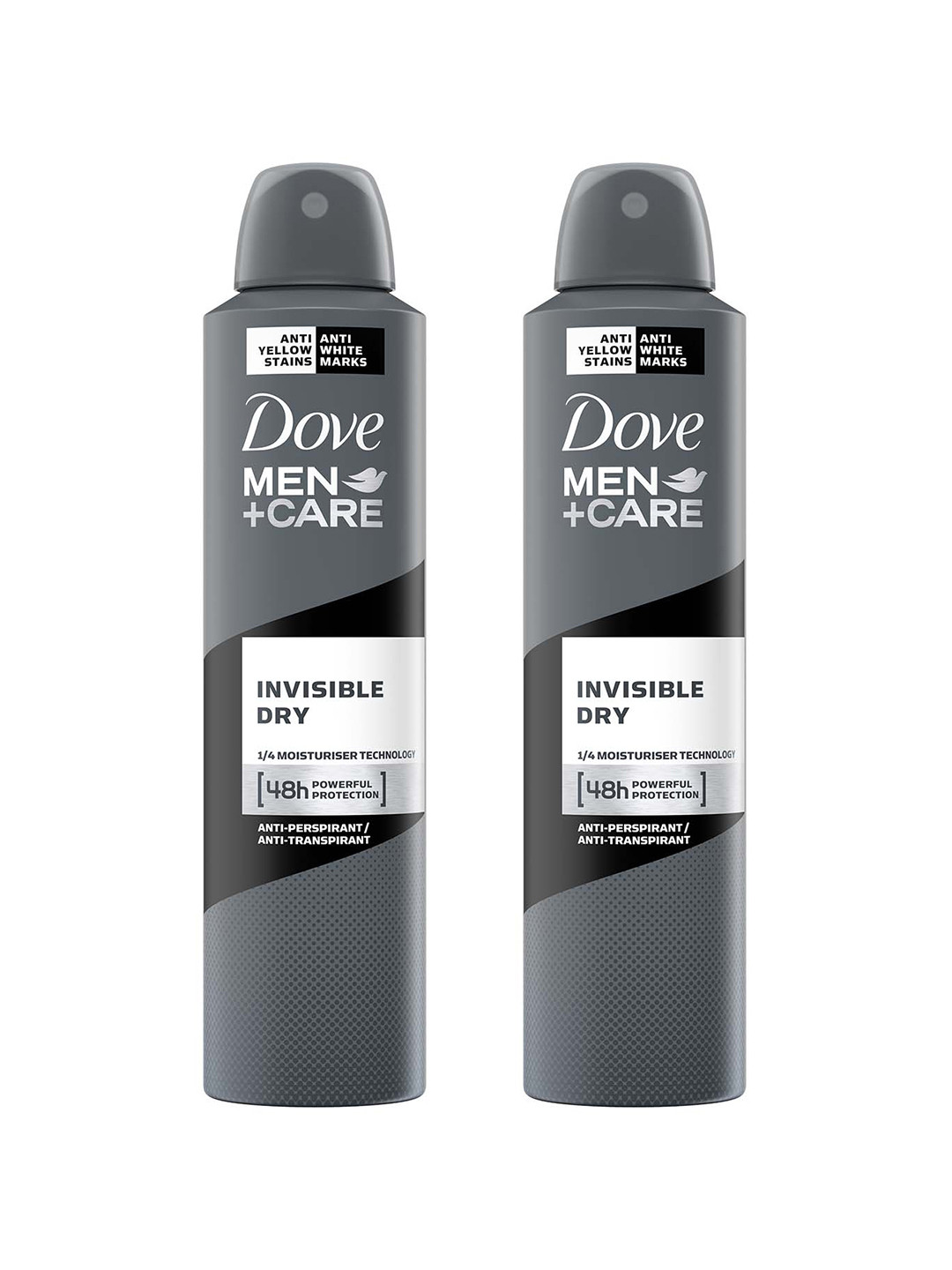 Dove Men Set Of 2 +Care Invisible Dry Spray Antiperspirant Deodorant - 250ml Each, Grey
Dove Men Set Of 2 +Care Invisible Dry Spray Antiperspirant Deodorant - 250ml Each, Grey