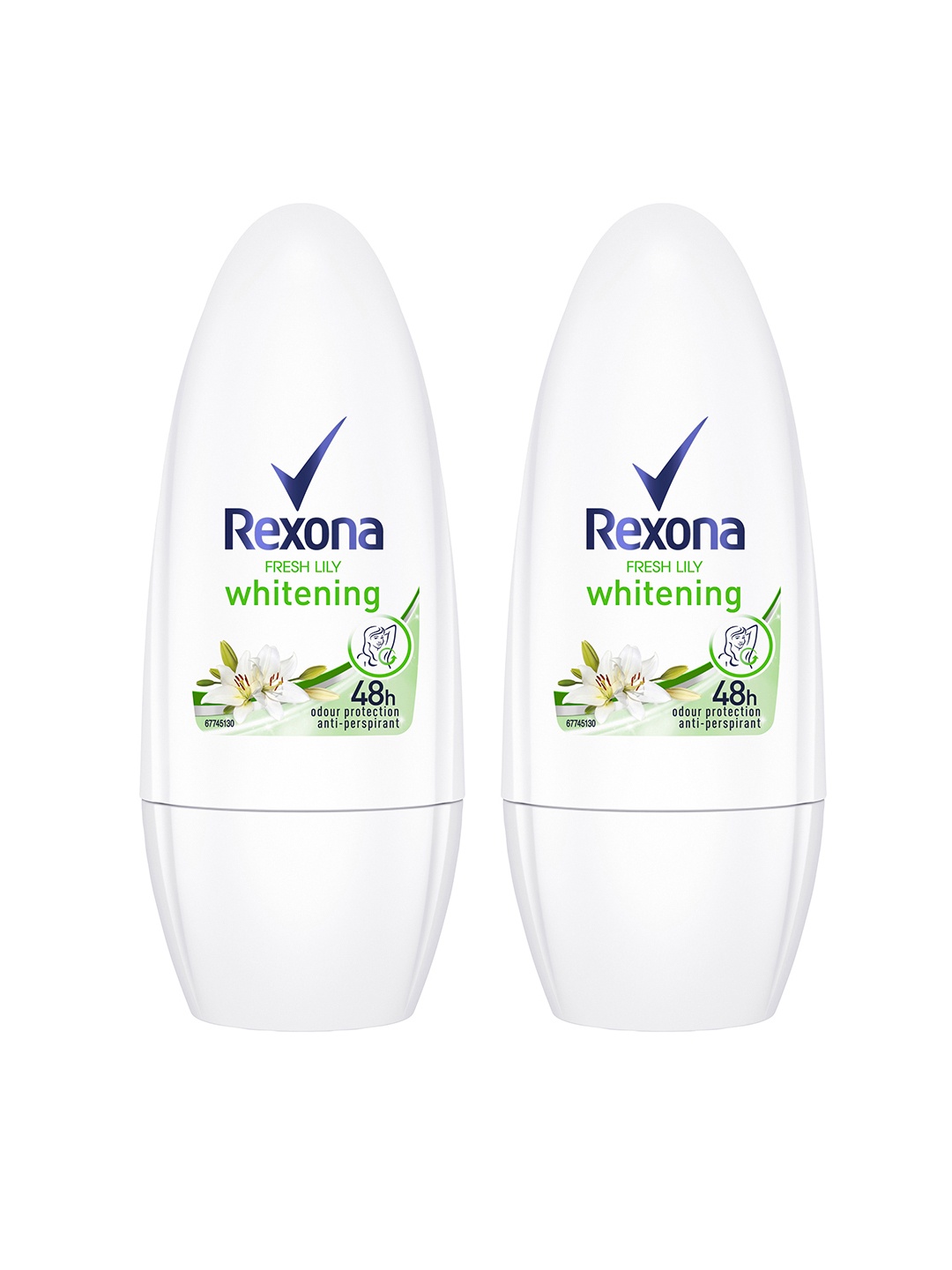 REXONA Women Set Of 2 Fresh Lily Underarm Anti-Perspirant Roll-On Deodorant - 50ml Each, White
REXONA Women Set Of 2 Fresh Lily Underarm Anti-Perspirant Roll-On Deodorant - 50ml Each, White