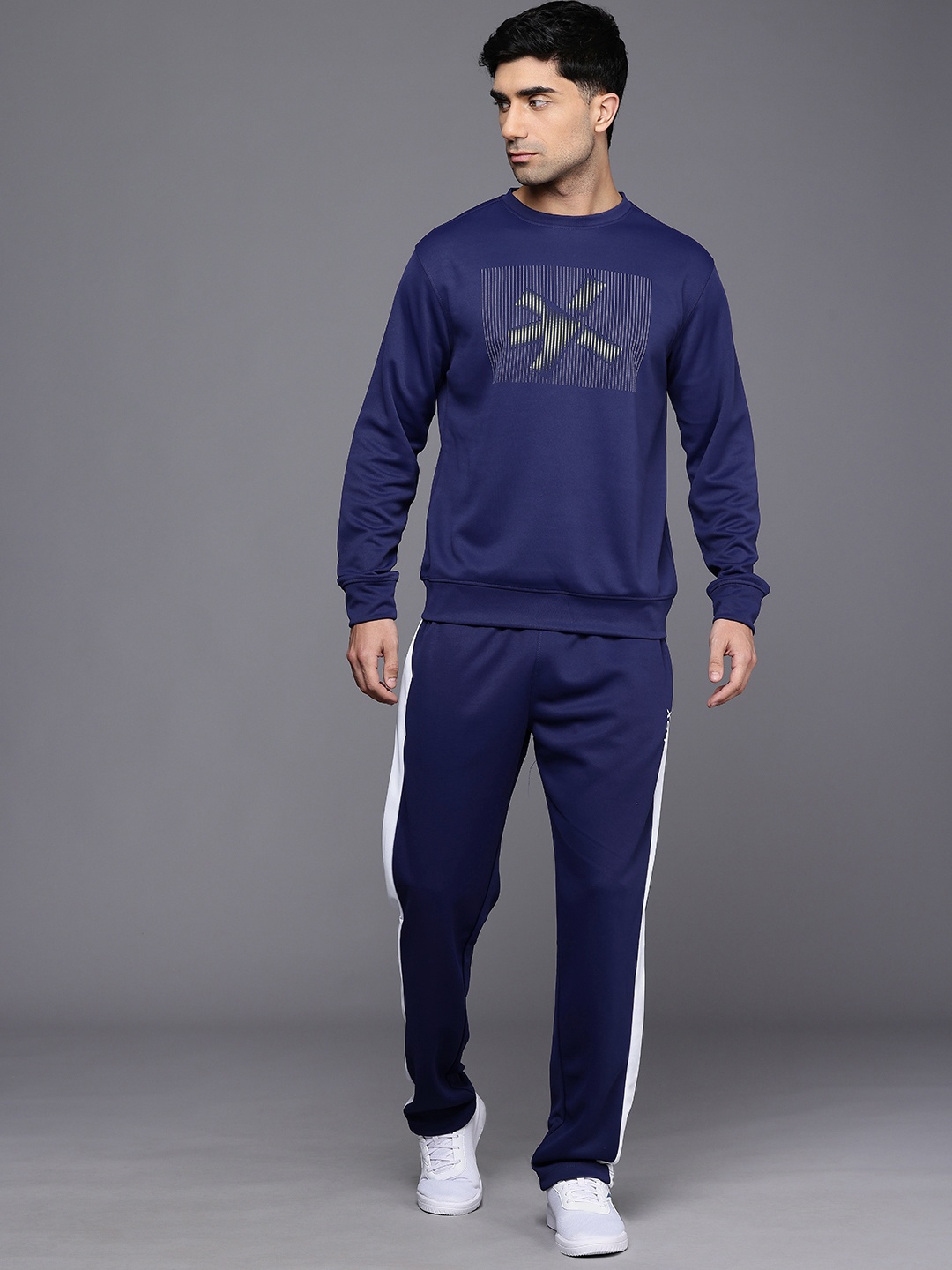 HRX by Hrithik Roshan Men Brand Logo Printed Rapid-Dry Running Tracksuit, Blue
HRX by Hrithik Roshan Men Brand Logo Printed Rapid-Dry Running Tracksuit, Blue