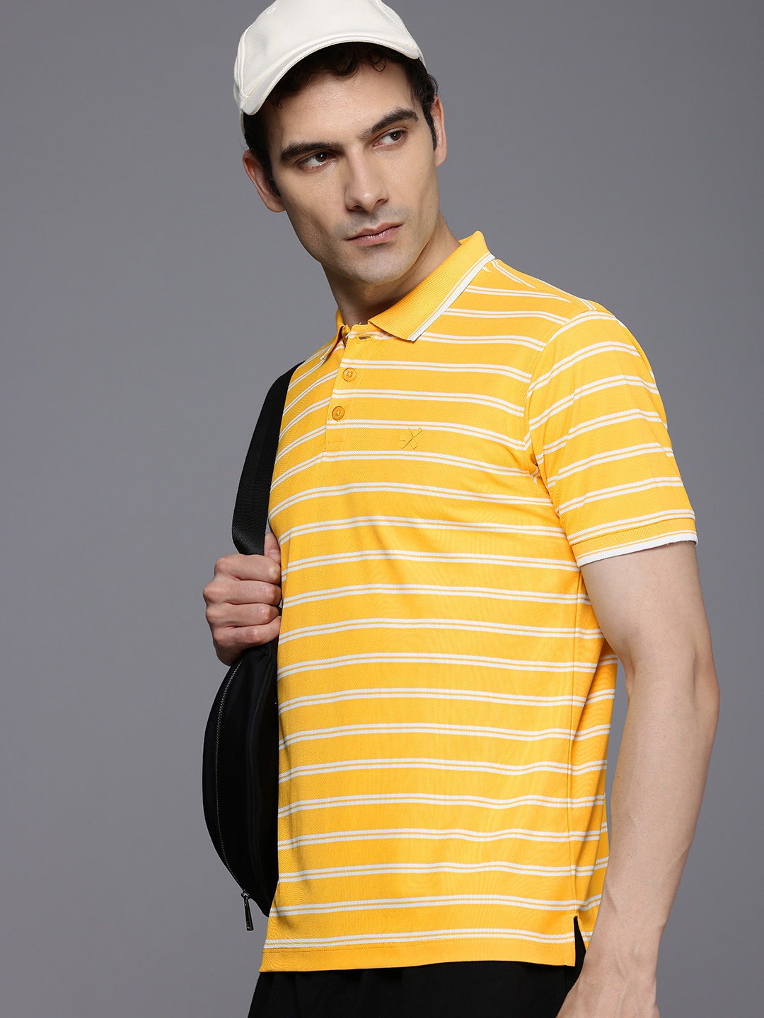 HRX by Hrithik Roshan Men Lifestyle Striped Polo Collar Sports T-shirt, Yellow
HRX by Hrithik Roshan Men Lifestyle Striped Polo Collar Sports T-shirt, Yellow