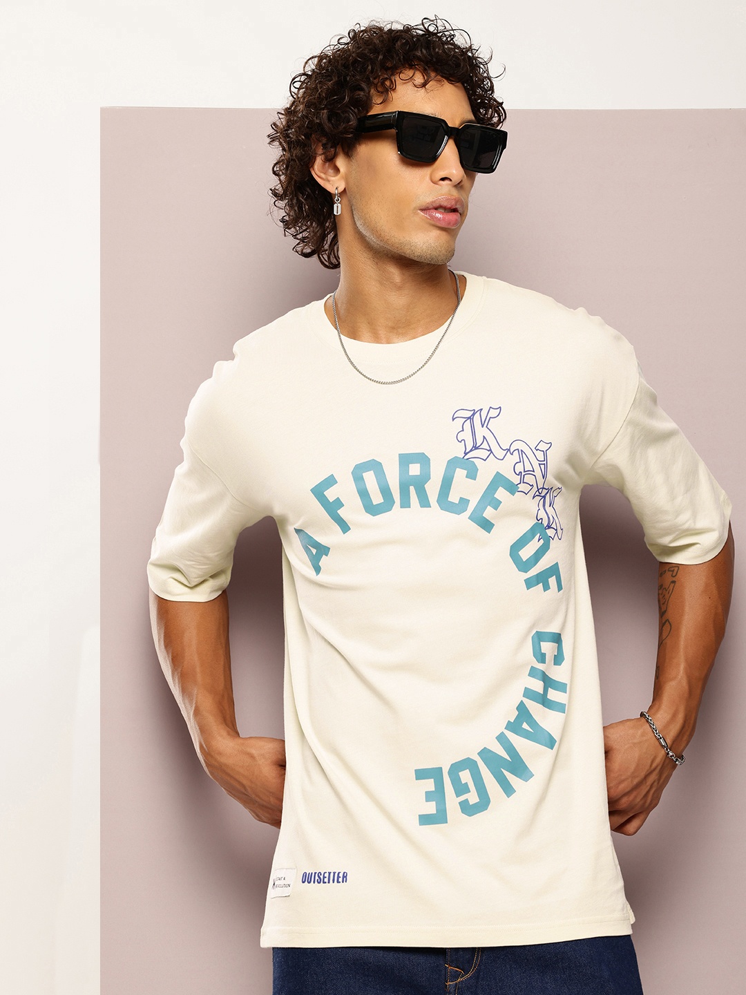 Kook N Keech Men Typography Printed Drop-Shoulder Sleeves Oversized Pure Cotton T-shirt, Beige
Kook N Keech Men Typography Printed Drop-Shoulder Sleeves Oversized Pure Cotton T-shirt, Beige