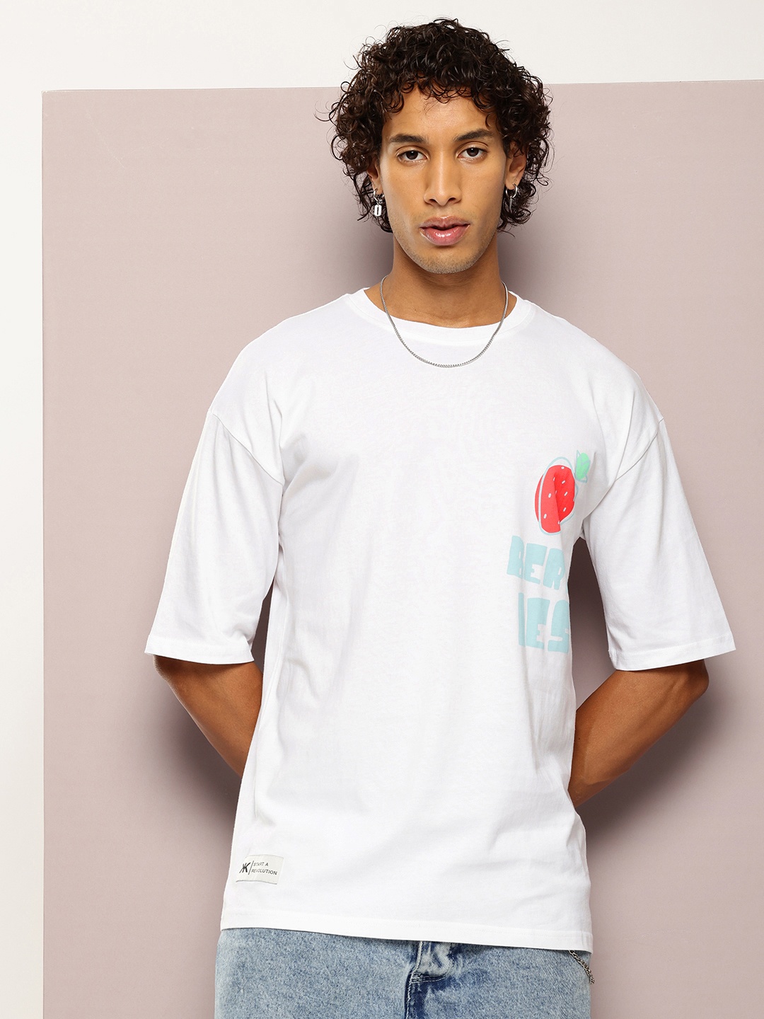 Kook N Keech Men Graphic Printed Drop-Shoulder Sleeves Oversized Pure Cotton T-shirt, White
Kook N Keech Men Graphic Printed Drop-Shoulder Sleeves Oversized Pure Cotton T-shirt, White
