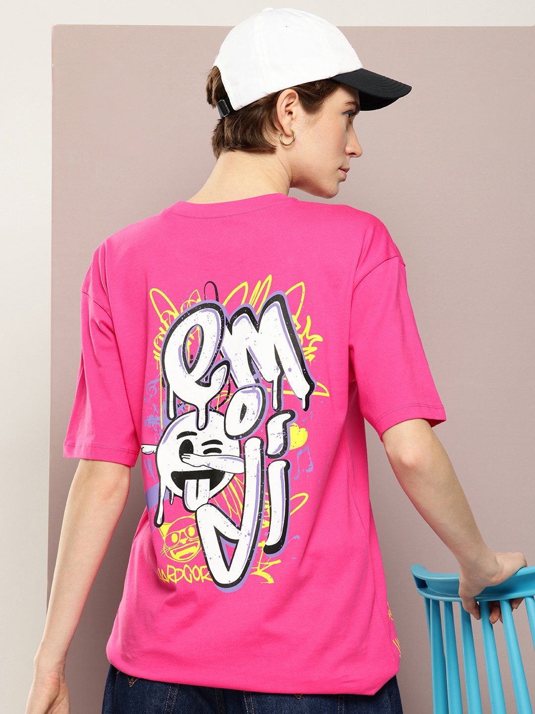 Kook N Keech Typography Printed Drop-Shoulder Sleeves Oversized Pure Cotton T-shirt, Pink
Kook N Keech Typography Printed Drop-Shoulder Sleeves Oversized Pure Cotton T-shirt, Pink