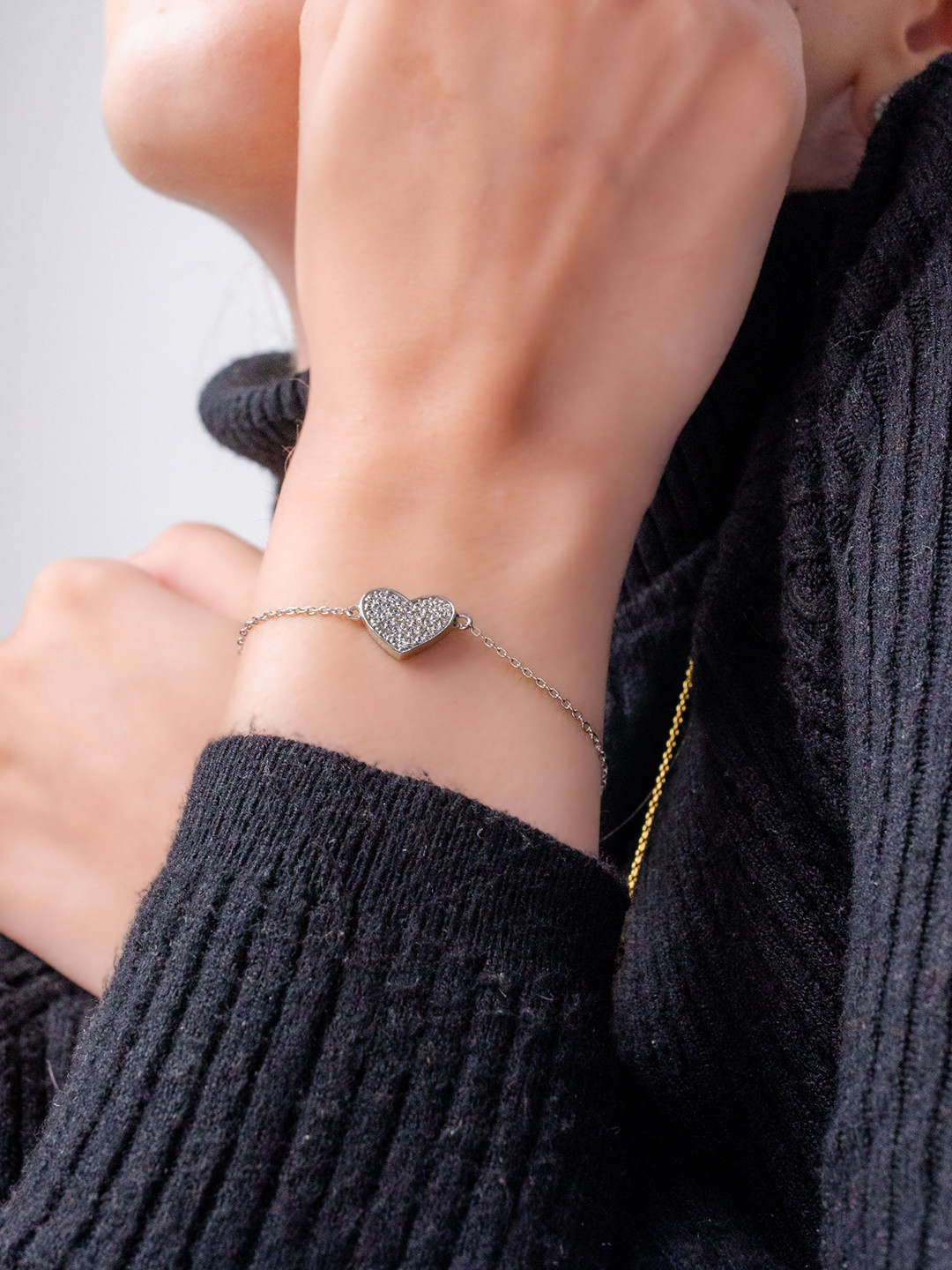 Mabel 925 Sterling Silver Rhodium Plated Cubic Zirconia Moments Heart Chain Link Bracelet
Mabel 925 Sterling Silver Rhodium Plated Cubic Zirconia Moments Heart Chain Link Bracelet