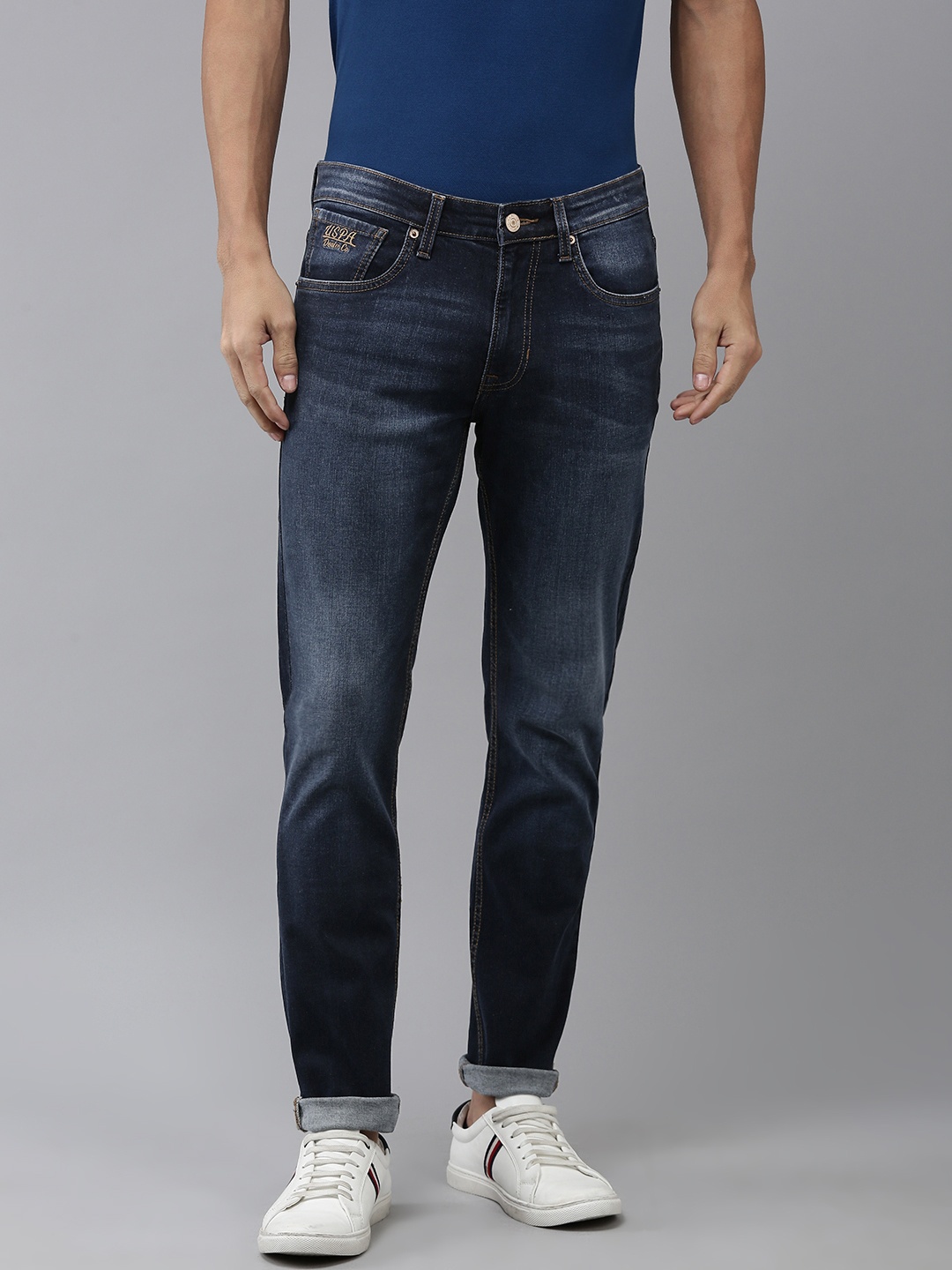 U.S. Polo Assn. Denim Co. Men Brandon Slim Tapered Fit Light Fade Stretchable Jeans, Blue
U.S. Polo Assn. Denim Co. Men Brandon Slim Tapered Fit Light Fade Stretchable Jeans, Blue