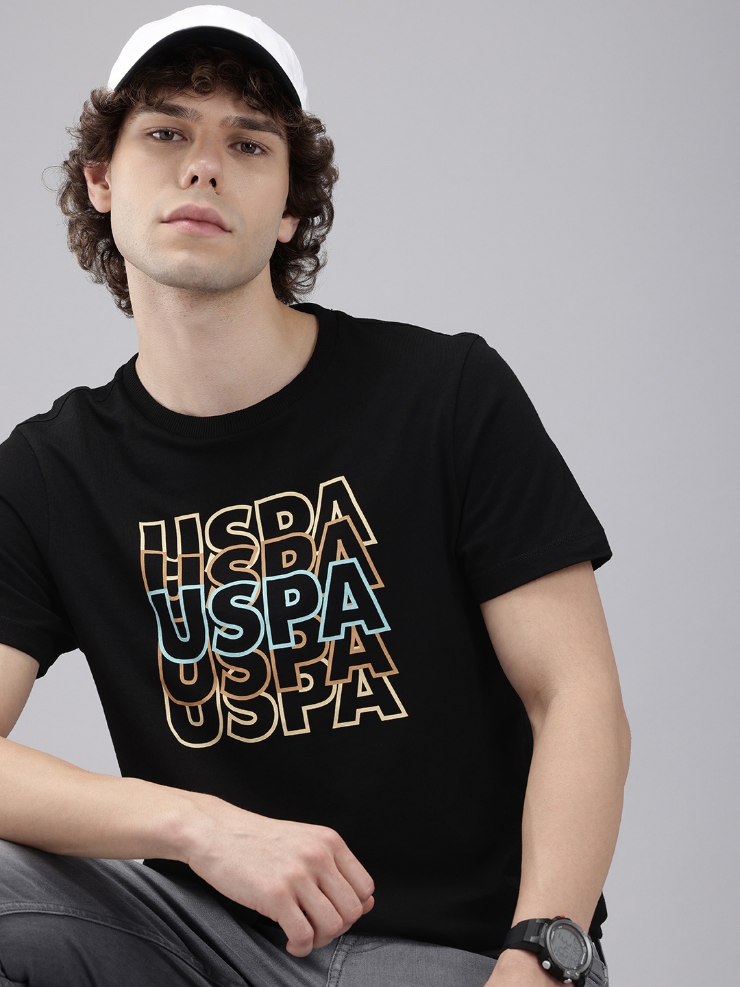 U.S. Polo Assn. Denim Co. Brand Logo Printed Pure Cotton Slim Fit T-shirt, Black
U.S. Polo Assn. Denim Co. Brand Logo Printed Pure Cotton Slim Fit T-shirt, Black