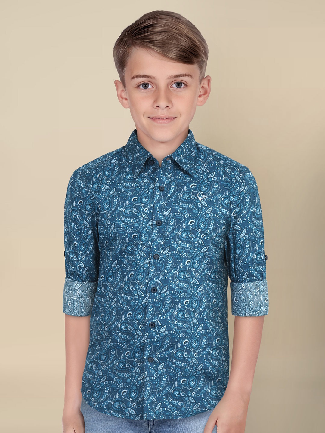 Allen Solly Junior Boys Spread Collar Floral Printed Cotton Slim Fit Casual Shirt, Blue
Allen Solly Junior Boys Spread Collar Floral Printed Cotton Slim Fit Casual Shirt, Blue