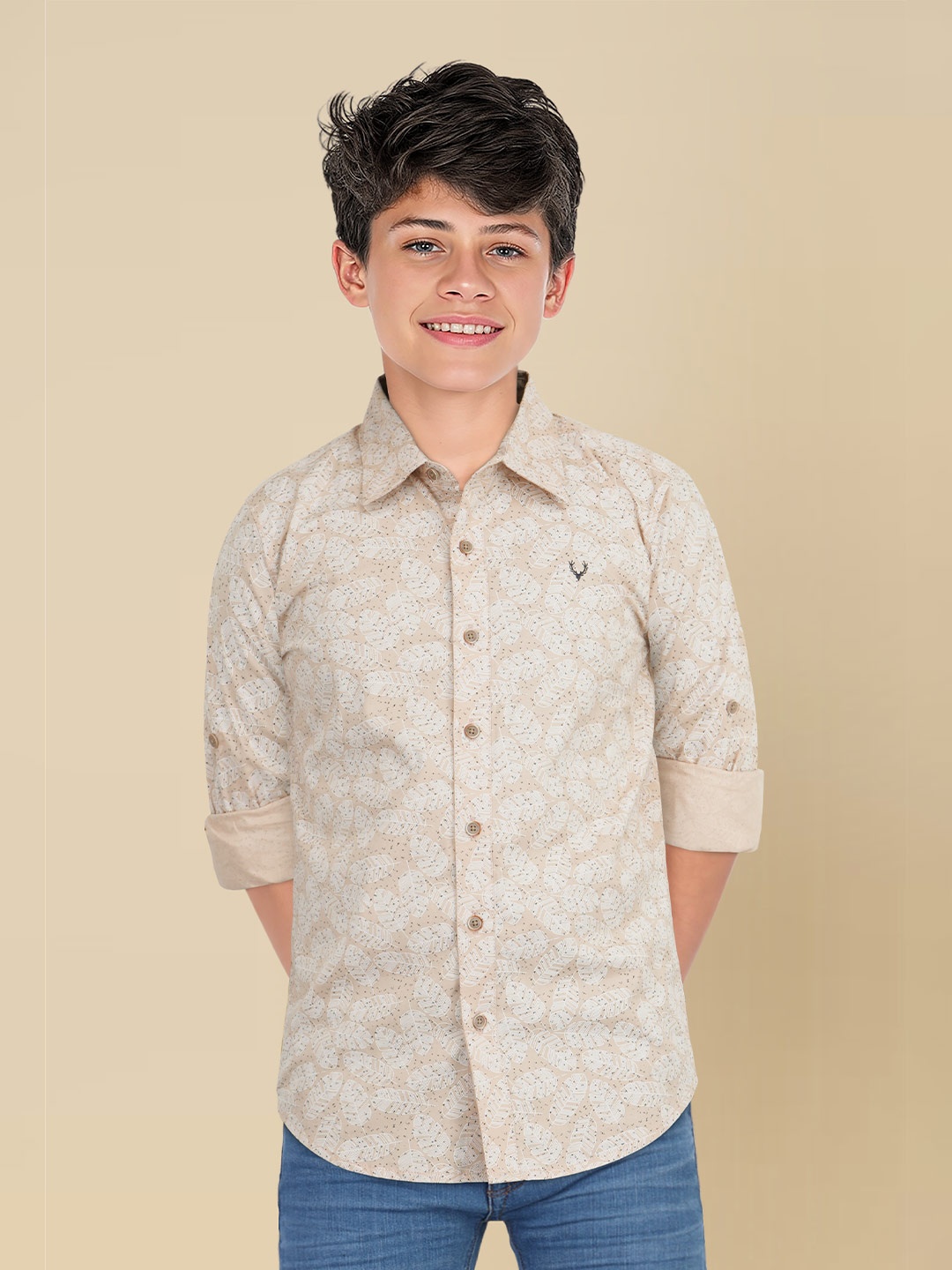 Allen Solly Junior Boys Spread Collar Floral Printed Cotton Slim Fit Casual Shirt, Pink
Allen Solly Junior Boys Spread Collar Floral Printed Cotton Slim Fit Casual Shirt, Pink