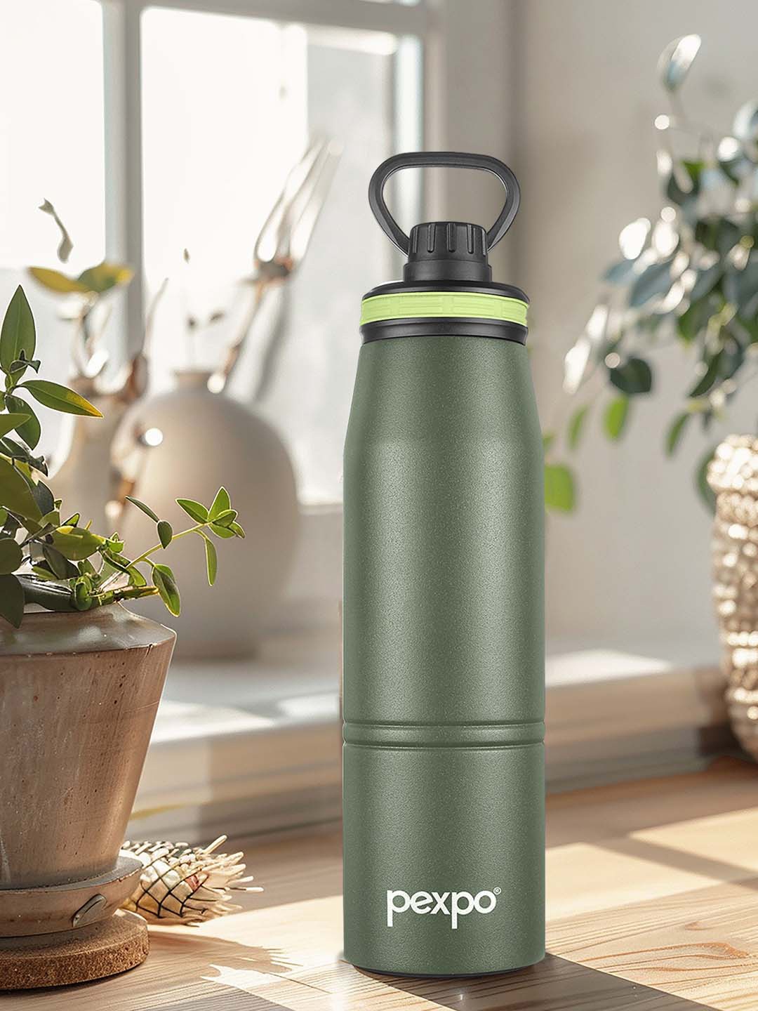 Pexpo Altros Military Green Thermosteel Double Wall Hot & Cold Flask Water Bottle 940ml
Pexpo Altros Military Green Thermosteel Double Wall Hot & Cold Flask Water Bottle 940ml