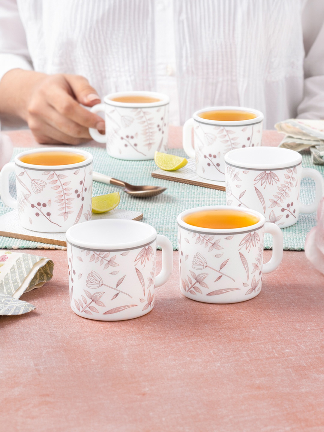 Larah by BOROSIL Premia Series Grandeur White 6Pcs Floral Printed Opalware Cups 100ml Each
Larah by BOROSIL Premia Series Grandeur White 6Pcs Floral Printed Opalware Cups 100ml Each