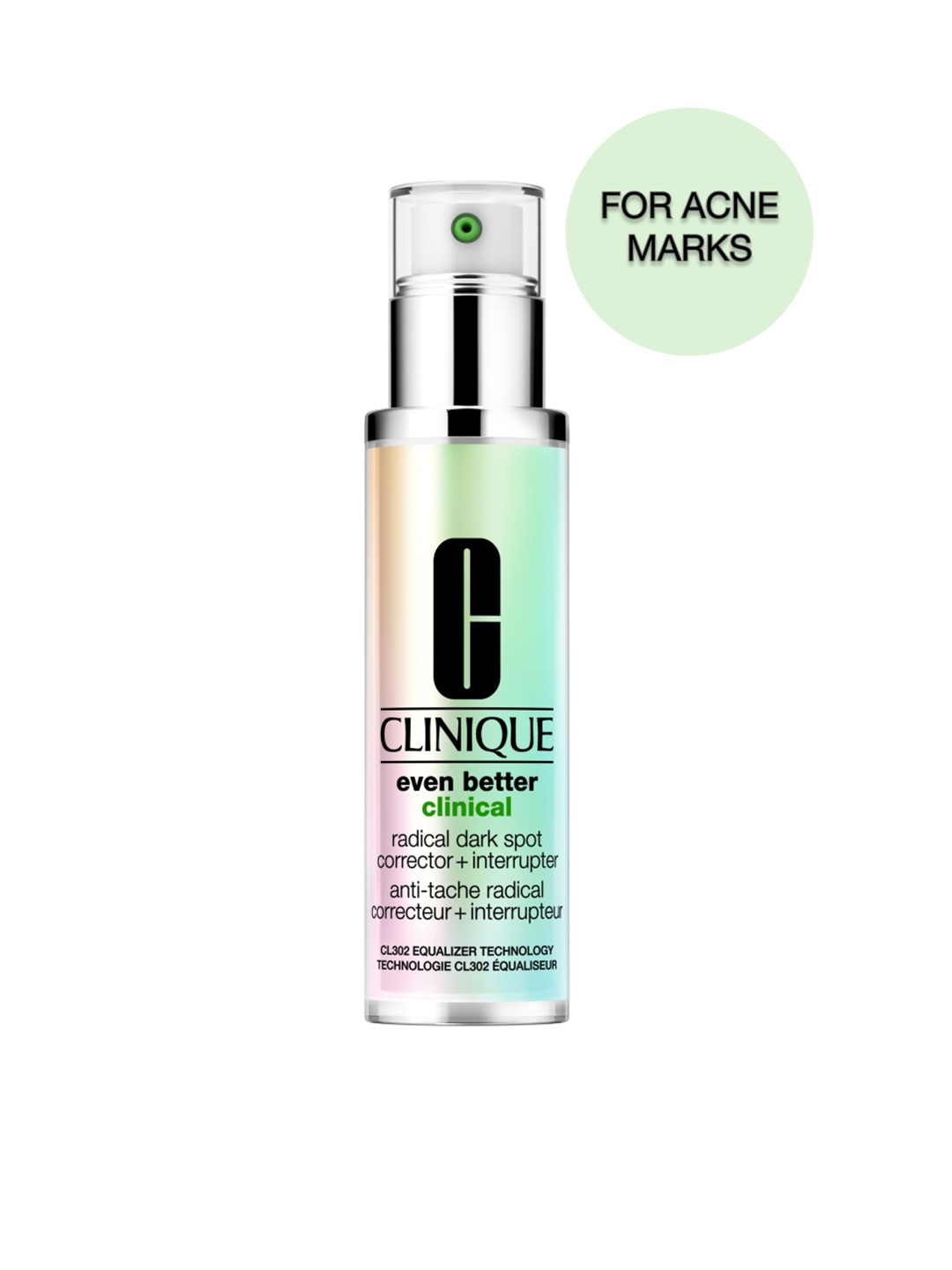 Clinique Even Better Clinical Radical Dark Spot Corrector+Interruptor Serum - 50ml, Green
Clinique Even Better Clinical Radical Dark Spot Corrector+Interruptor Serum - 50ml, Green