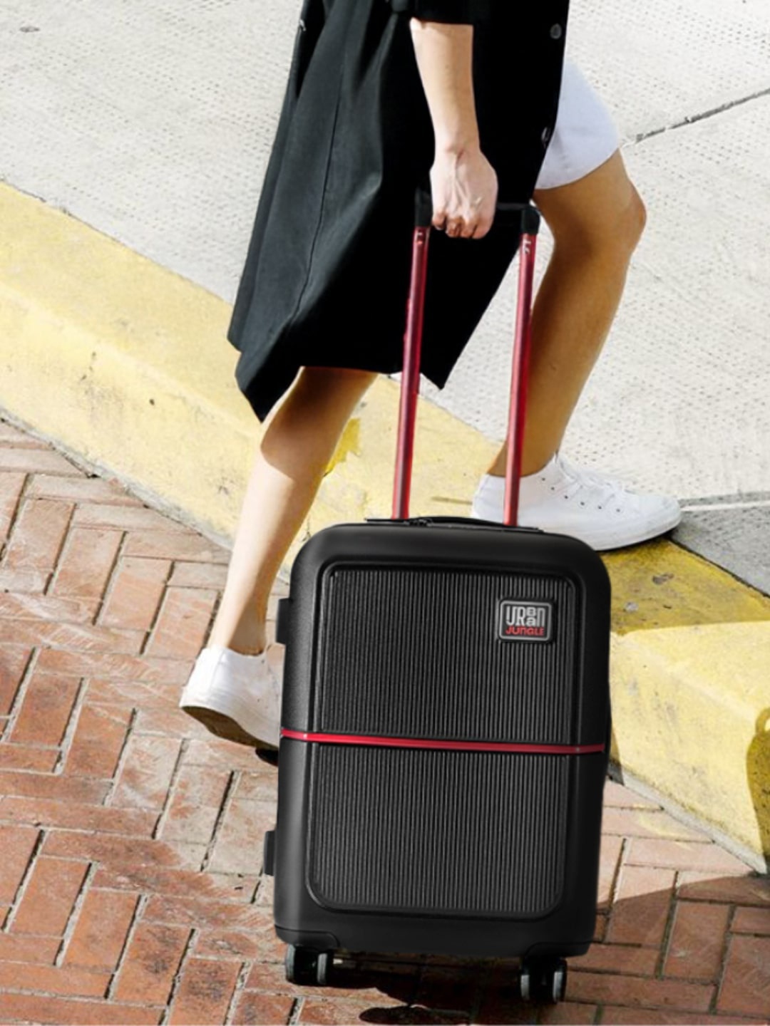 Urban Jungle by Safari by Safari Caliber Large Size Hard-Sided Trolley Suitcase, Black
Urban Jungle by Safari by Safari Caliber Large Size Hard-Sided Trolley Suitcase, Black