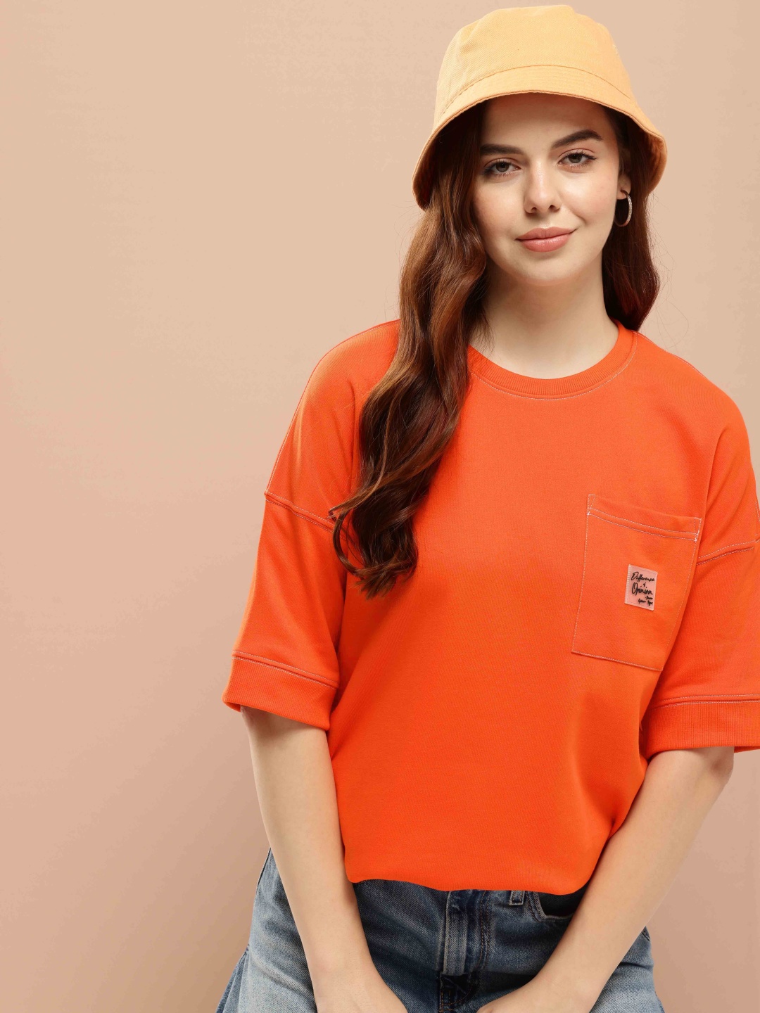 Difference of Opinion Women Oversized Drop Shoulder Ultra Soft Drapey Cotton T-Shirt, Orange
Difference of Opinion Women Oversized Drop Shoulder Ultra Soft Drapey Cotton T-Shirt, Orange