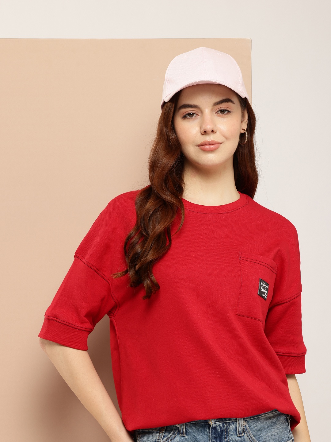 Difference of Opinion Women Oversized Drop Shoulder Ultra Soft Drapey Cotton T-Shirt, Red
Difference of Opinion Women Oversized Drop Shoulder Ultra Soft Drapey Cotton T-Shirt, Red