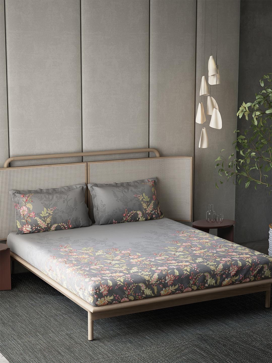 DDecor Jacobean Garden Collection 144 TC Pure Cotton King Bedsheet with 2 Pillow Covers, Grey
DDecor Jacobean Garden Collection 144 TC Pure Cotton King Bedsheet with 2 Pillow Covers, Grey