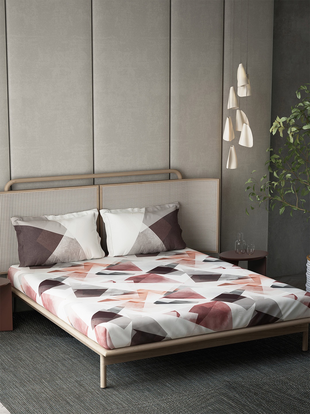 DDecor Brown & White Geometric 144 TC Pure Cotton King Bedsheet with 2 Pillow Covers
DDecor Brown & White Geometric 144 TC Pure Cotton King Bedsheet with 2 Pillow Covers
