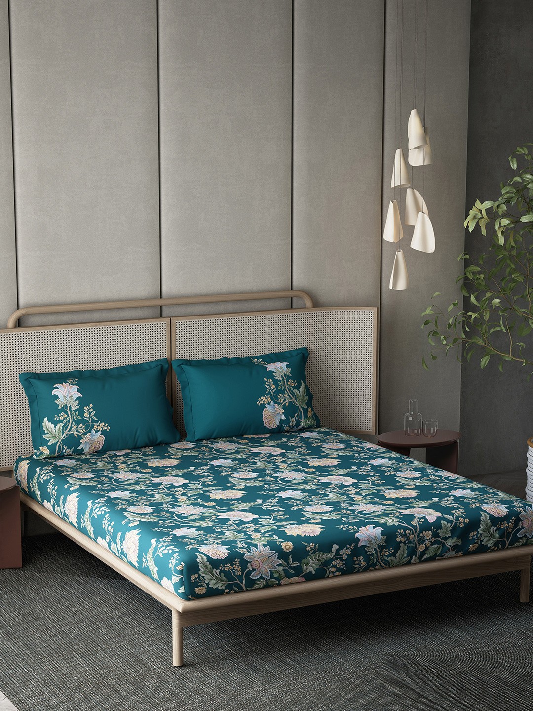 DDecor Jacobean Garden Collection Floral 145 TC Cotton King Bedsheet With 2 Pillow Covers, Green
DDecor Jacobean Garden Collection Floral 145 TC Cotton King Bedsheet With 2 Pillow Covers, Green