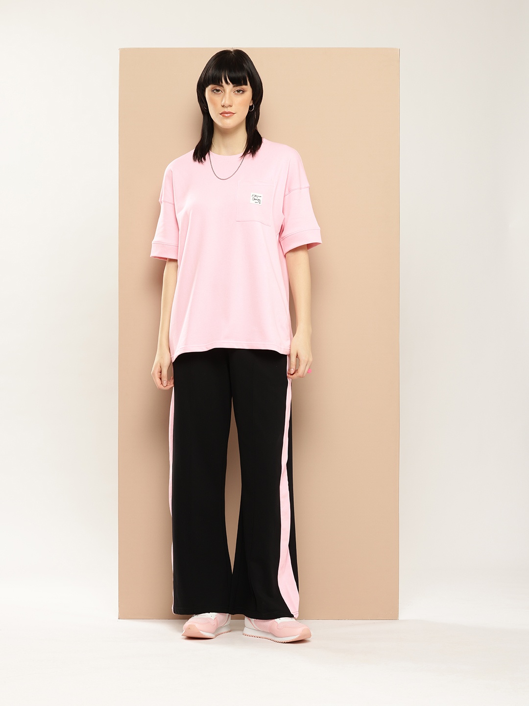Difference of Opinion Women Oversized Drop Shoulder Ultra Soft Drapey Cotton Co-Ords Set, Pink
Difference of Opinion Women Oversized Drop Shoulder Ultra Soft Drapey Cotton Co-Ords Set, Pink