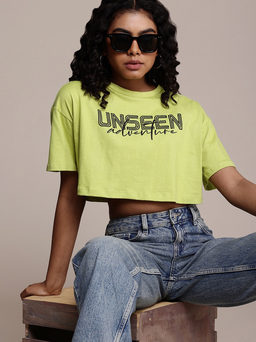 The Roadster Life Co. Boxy Fit Typography Printed Drop-Shoulder Pure Cotton T-shirt, Lime green
The Roadster Life Co. Boxy Fit Typography Printed Drop-Shoulder Pure Cotton T-shirt, Lime green