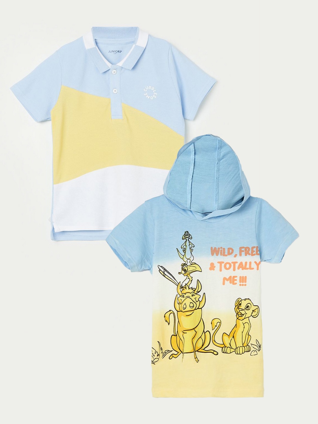 Juniors by Lifestyle Boys Pack Of 2 Colourblocked Polo Collar Pure Cotton Tshirts, Blue
Juniors by Lifestyle Boys Pack Of 2 Colourblocked Polo Collar Pure Cotton Tshirts, Blue