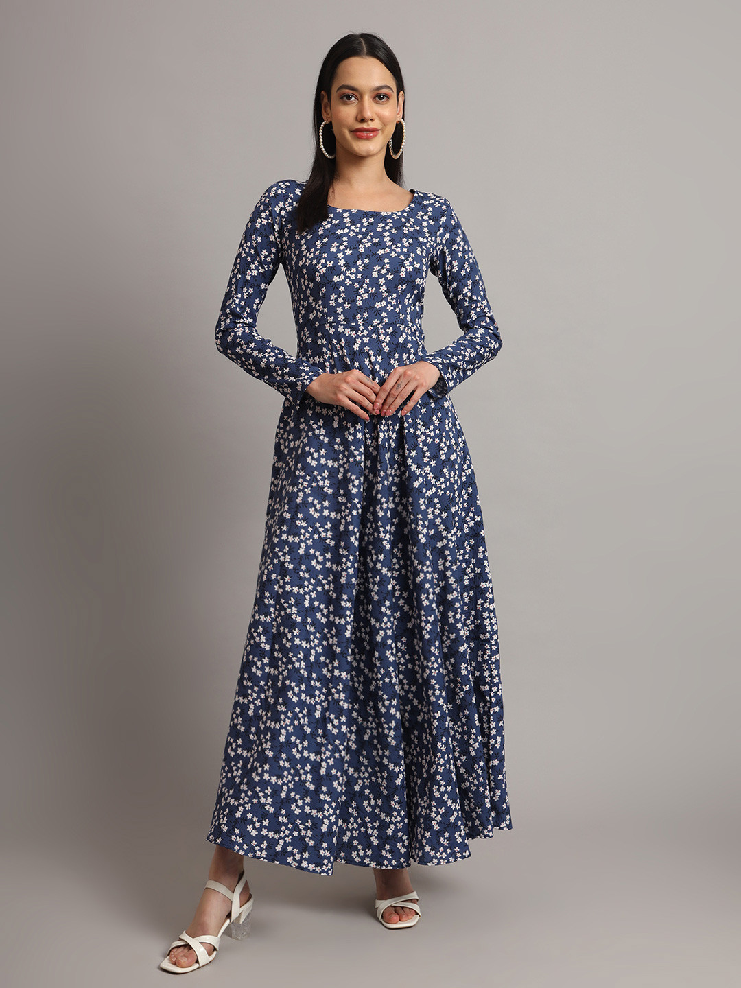 DHAKRE FASHION Women Ethnic Motifs Printed Thread Work Floral Crepe Anarkali Kurta, Grey
DHAKRE FASHION Women Ethnic Motifs Printed Thread Work Floral Crepe Anarkali Kurta, Grey