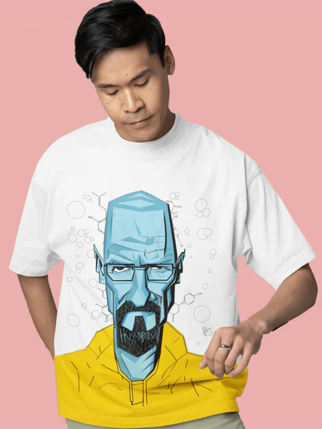 Entertainment Store Unisex Heisenberg Printed Drop Shoulder Sleeves Cotton Tshirt, White
Entertainment Store Unisex Heisenberg Printed Drop Shoulder Sleeves Cotton Tshirt, White