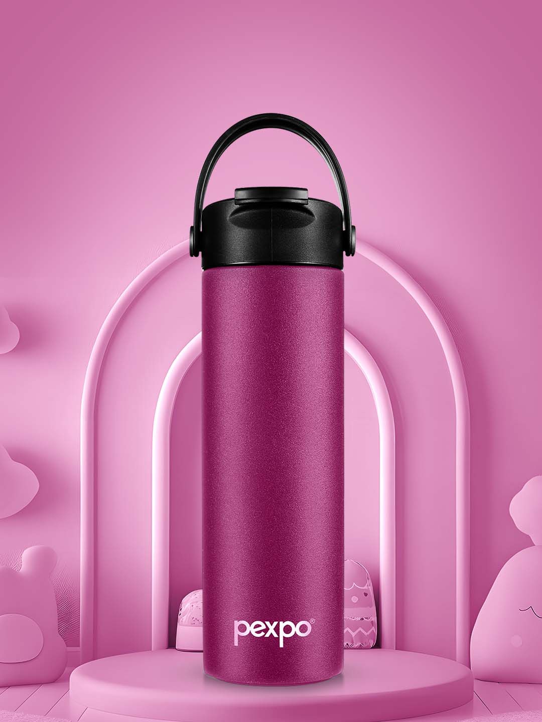 Pexpo Purple Plum TURKEY-ISI Certified Thermosteel Hot and Cold Flask Water Bottle 500ml
Pexpo Purple Plum TURKEY-ISI Certified Thermosteel Hot and Cold Flask Water Bottle 500ml