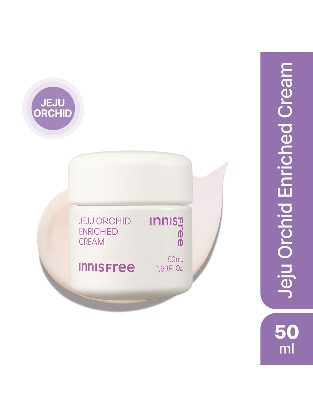 Innisfree Jeju Orchid Enriched Cream with Squalane & Hyaluronic Acid - 50 ml, White
Innisfree Jeju Orchid Enriched Cream with Squalane & Hyaluronic Acid - 50 ml, White