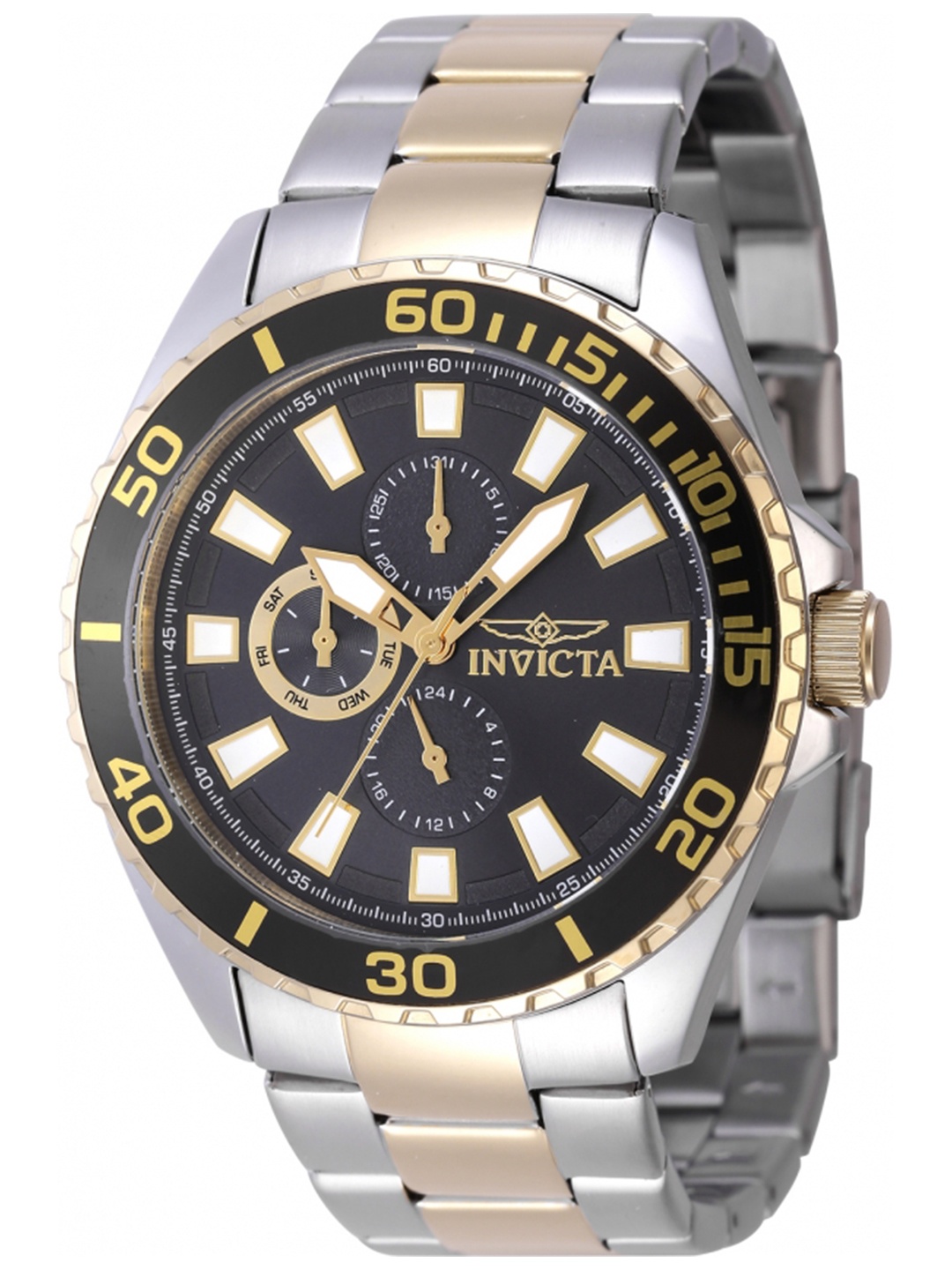 Invicta Men Dial & Stainless Steel Bracelet Style Straps Analogue Watch 47557, Multi
Invicta Men Dial & Stainless Steel Bracelet Style Straps Analogue Watch 47557, Multi
