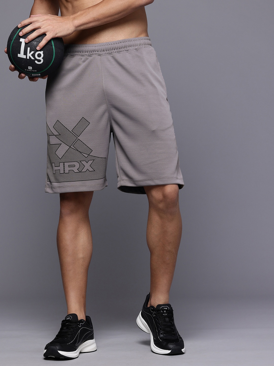 HRX by Hrithik Roshan Men Brand Logo Printed Rapid-Dry Training or Gym Sports Shorts, Grey
HRX by Hrithik Roshan Men Brand Logo Printed Rapid-Dry Training or Gym Sports Shorts, Grey
