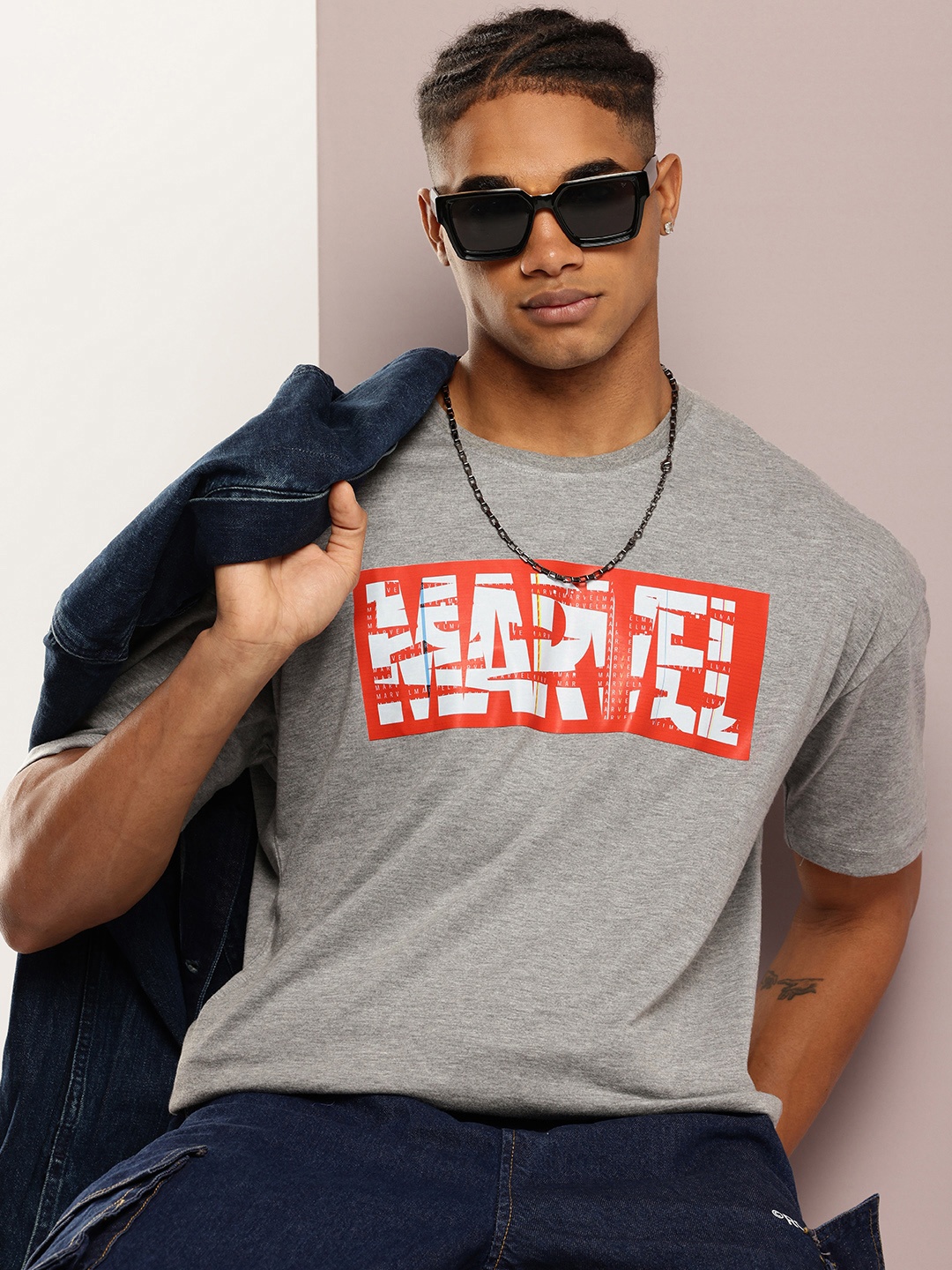 Kook N Keech Marvel Men Marvel Printed Drop-Shoulder Sleeves Pure Cotton T-shirt, Grey melange
Kook N Keech Marvel Men Marvel Printed Drop-Shoulder Sleeves Pure Cotton T-shirt, Grey melange
