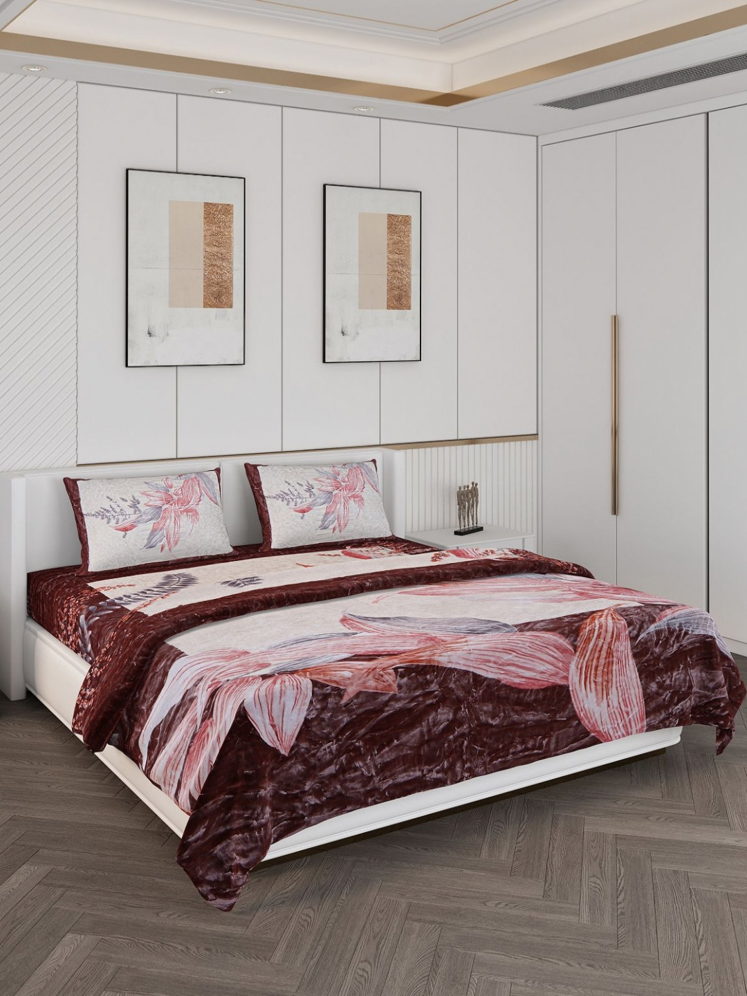 Monte Carlo Pink 4 Pieces Floral Double Queen Bedsheet With 2 Pillow Covers & Comforter
Monte Carlo Pink 4 Pieces Floral Double Queen Bedsheet With 2 Pillow Covers & Comforter