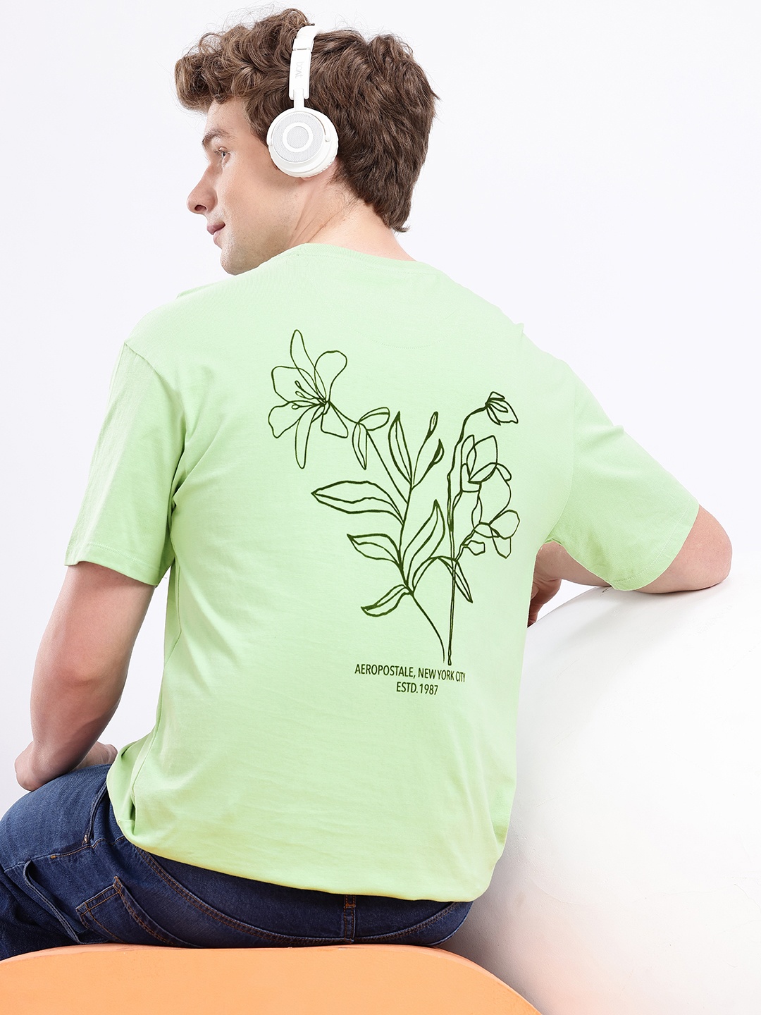 Aeropostale Floral Printed Drop-Shoulder Sleeves Relaxed Fit Pure Cotton T-shirt, Green
Aeropostale Floral Printed Drop-Shoulder Sleeves Relaxed Fit Pure Cotton T-shirt, Green