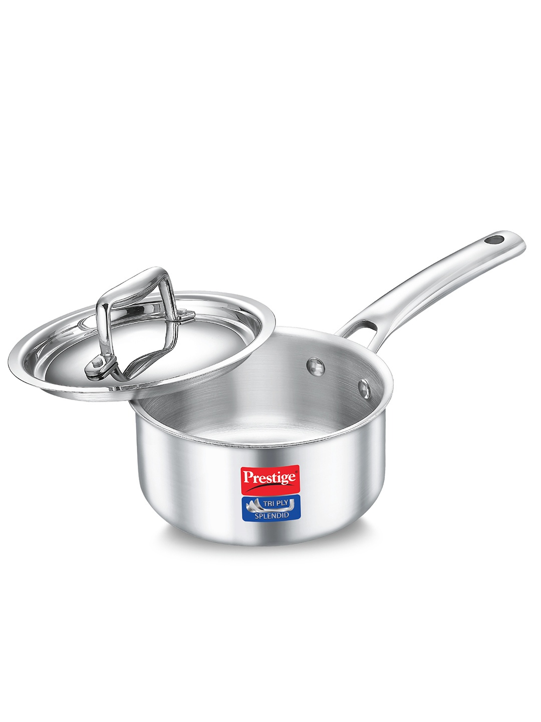Prestige Silver TriPly Splendid Stainless Steel Lid Thick Gauge Sauce Pan- 18Cm/2.0L
Prestige Silver TriPly Splendid Stainless Steel Lid Thick Gauge Sauce Pan- 18Cm/2.0L