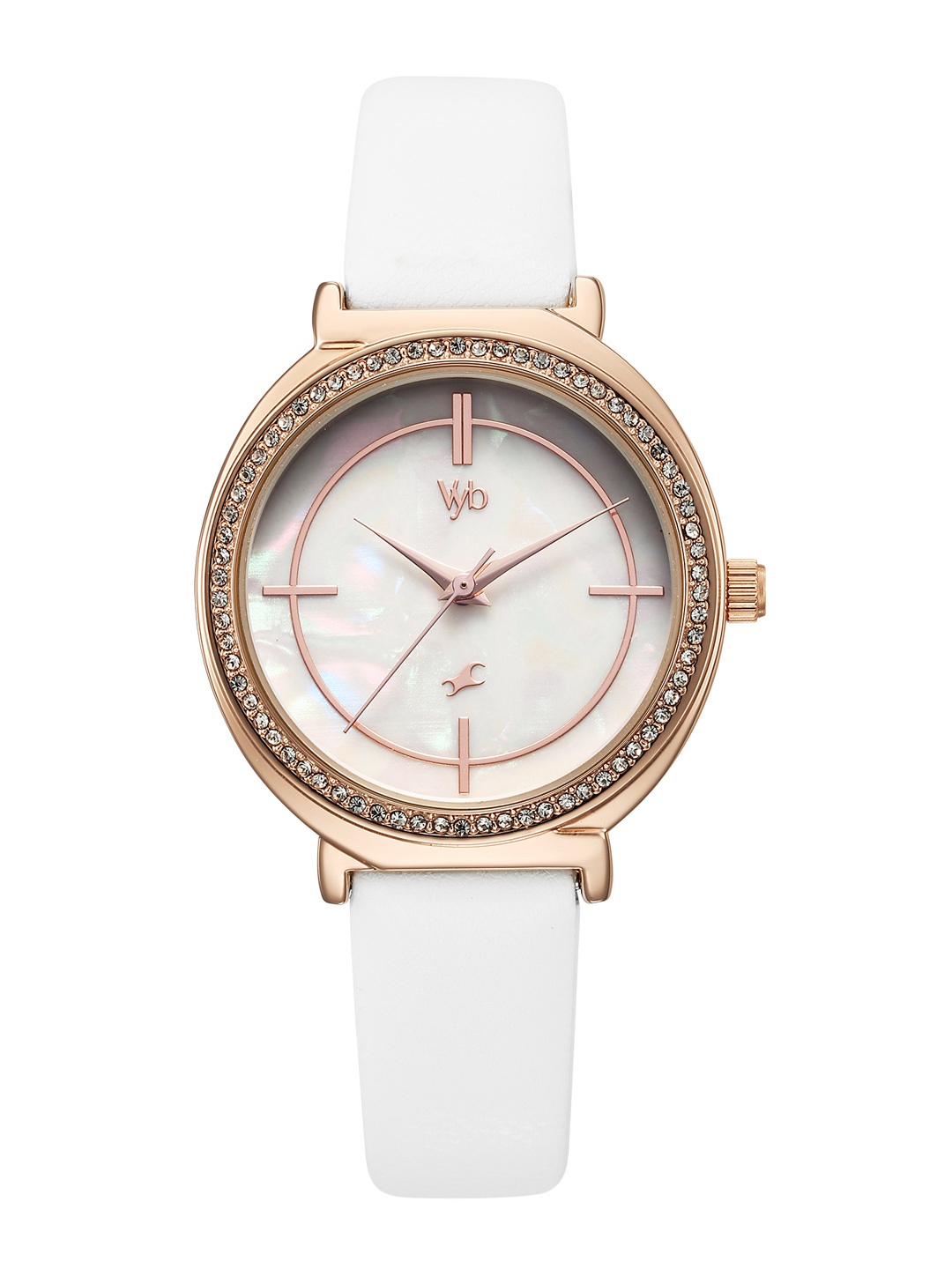 Fastrack Women Vyb Spotlight Dial & Leather Straps Analogue Watch FV60044WL01W, Silver
Fastrack Women Vyb Spotlight Dial & Leather Straps Analogue Watch FV60044WL01W, Silver