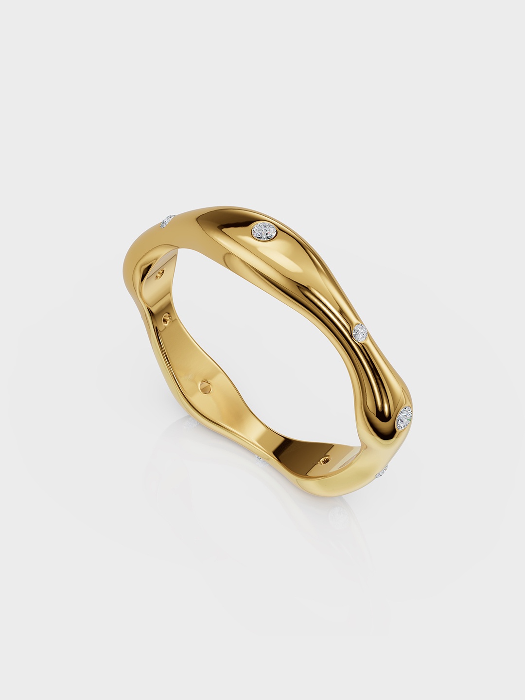 Anushka Jain Jewellery 925 Sterling Silver Gold-Plated Cubic Zirconia Studded Wave Ring
Anushka Jain Jewellery 925 Sterling Silver Gold-Plated Cubic Zirconia Studded Wave Ring