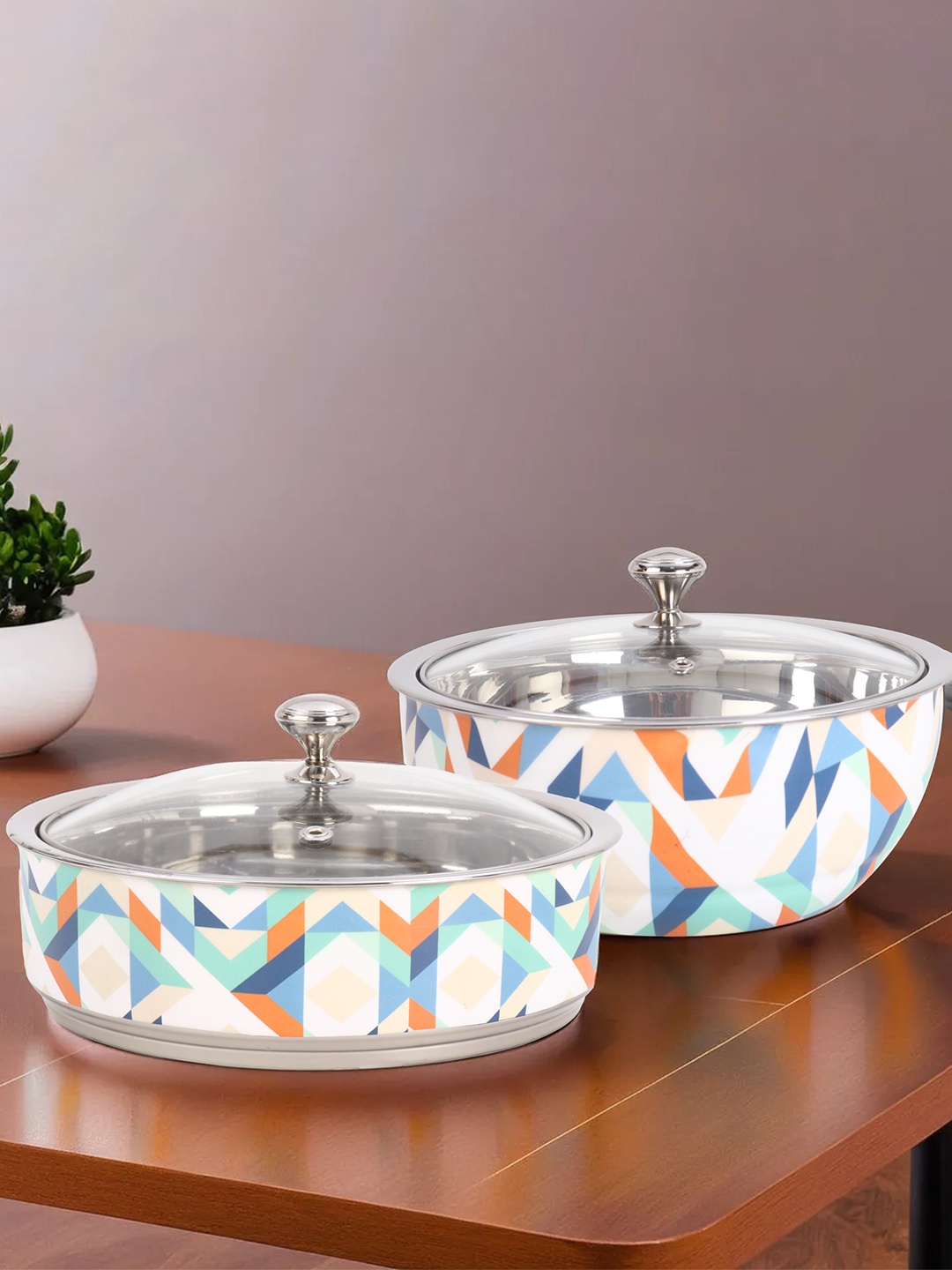 The Better Home White 2 Pieces Stainless Steel Insulated Casserole With Glass Lid1.5L each, Blue
The Better Home White 2 Pieces Stainless Steel Insulated Casserole With Glass Lid1.5L each, Blue