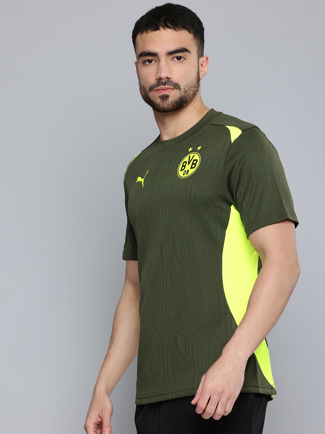 Puma Borussia Dortmund Training DryCell Slim Fit Football Jersey T-shirt, Olive
Puma Borussia Dortmund Training DryCell Slim Fit Football Jersey T-shirt, Olive