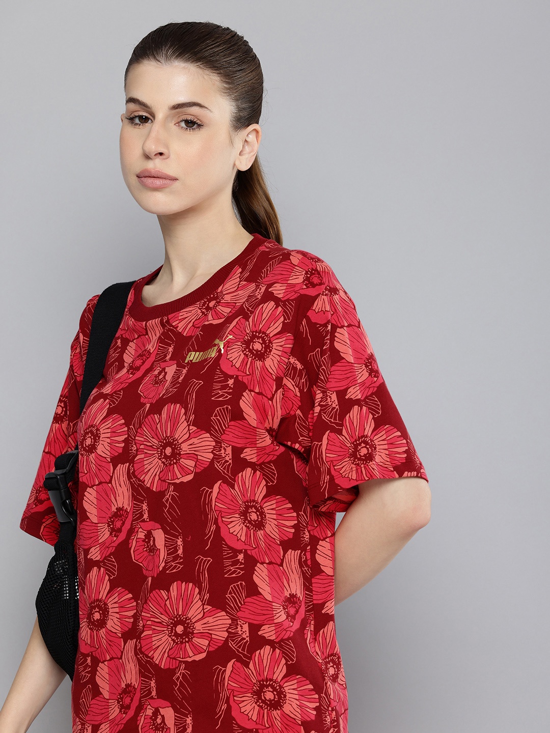 Puma CLASS ACT Floral Printed Drop-Shoulder Sleeves Relaxed Fit Pure Cotton T-shirt, Maroon
Puma CLASS ACT Floral Printed Drop-Shoulder Sleeves Relaxed Fit Pure Cotton T-shirt, Maroon