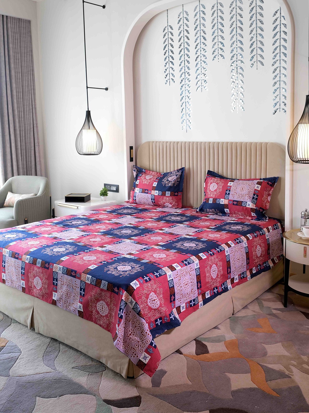 Pure Decor Queen Size Double Bed Bedsheet With 2 Pillow Covers 90in X 100in,228cm X 254cms, Pink
Pure Decor Queen Size Double Bed Bedsheet With 2 Pillow Covers 90in X 100in,228cm X 254cms, Pink