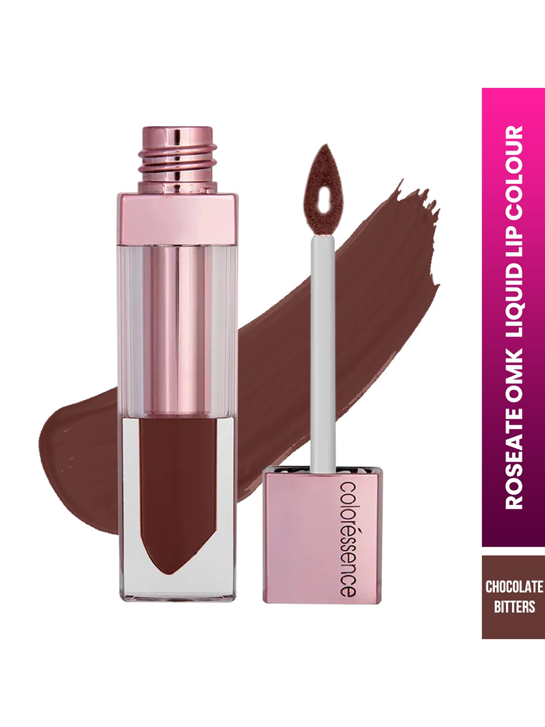 Coloressence Roseate OMK Non Transfer Liquid Lip Color 6 ml - Chocolate Bitters, Brown
Coloressence Roseate OMK Non Transfer Liquid Lip Color 6 ml - Chocolate Bitters, Brown