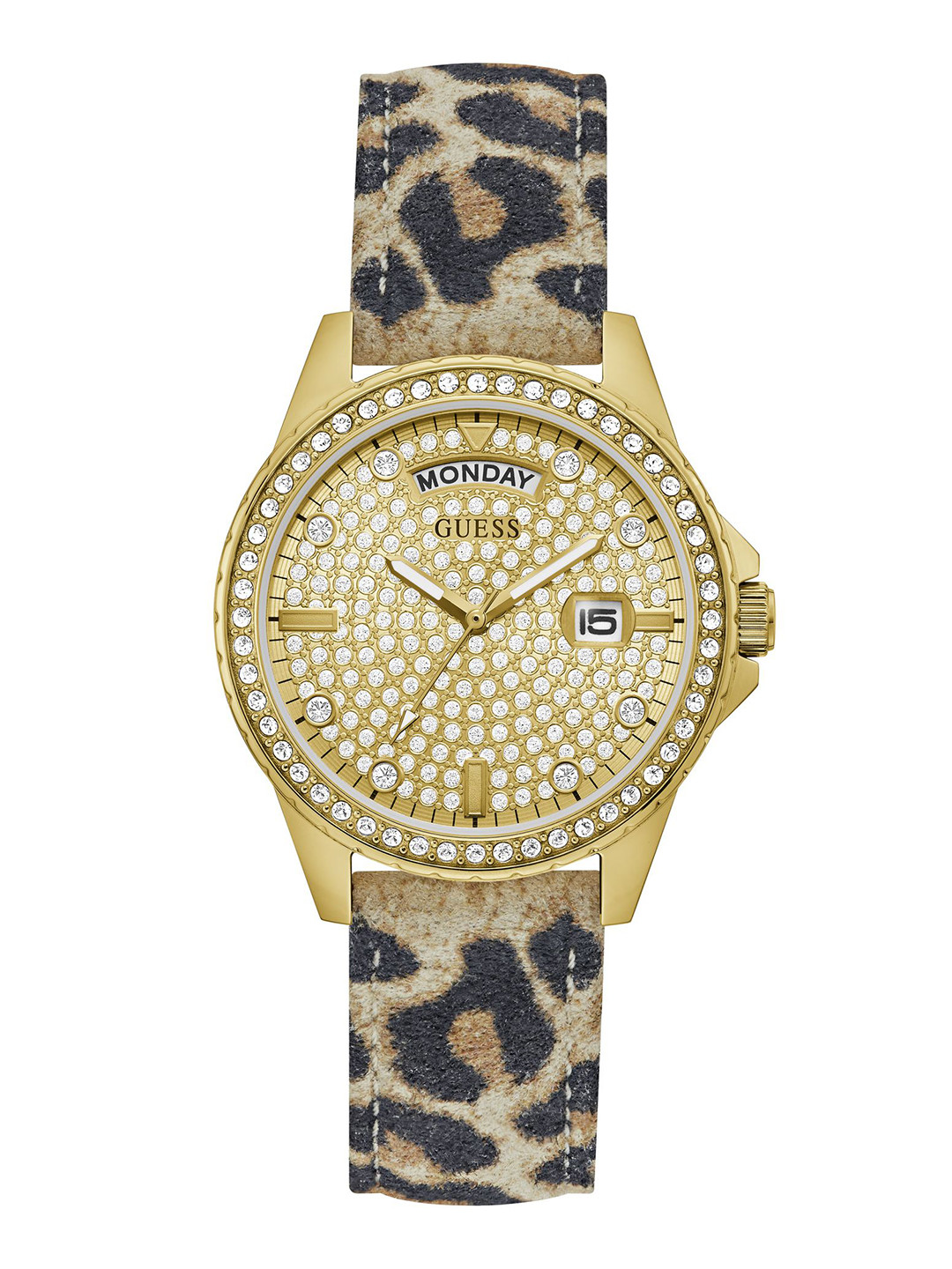 GUESS Women Sport Lady Comet Leather Straps Multi Function Analogue Watch GW0651L1, Gold 
GUESS Women Sport Lady Comet Leather Straps Multi Function Analogue Watch GW0651L1, Gold