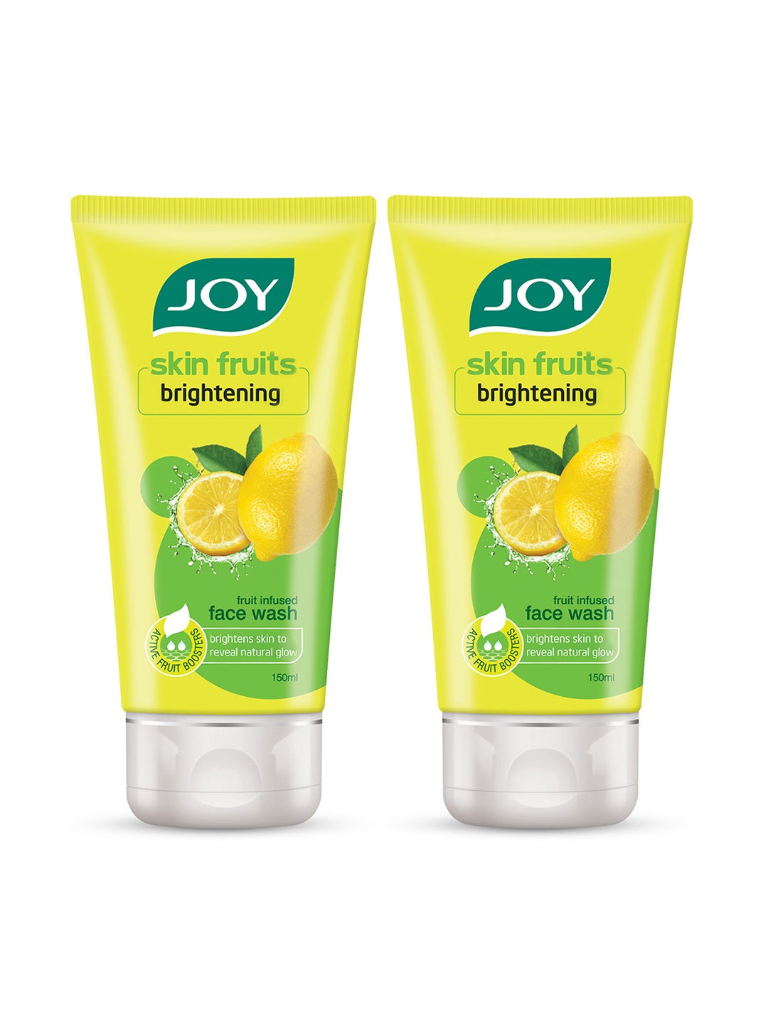 JOY 2Pcs Skin Fruits Lemon Brightening Face Wash to Reveal Natural Glow - 150ml each, Yellow
JOY 2Pcs Skin Fruits Lemon Brightening Face Wash to Reveal Natural Glow - 150ml each, Yellow