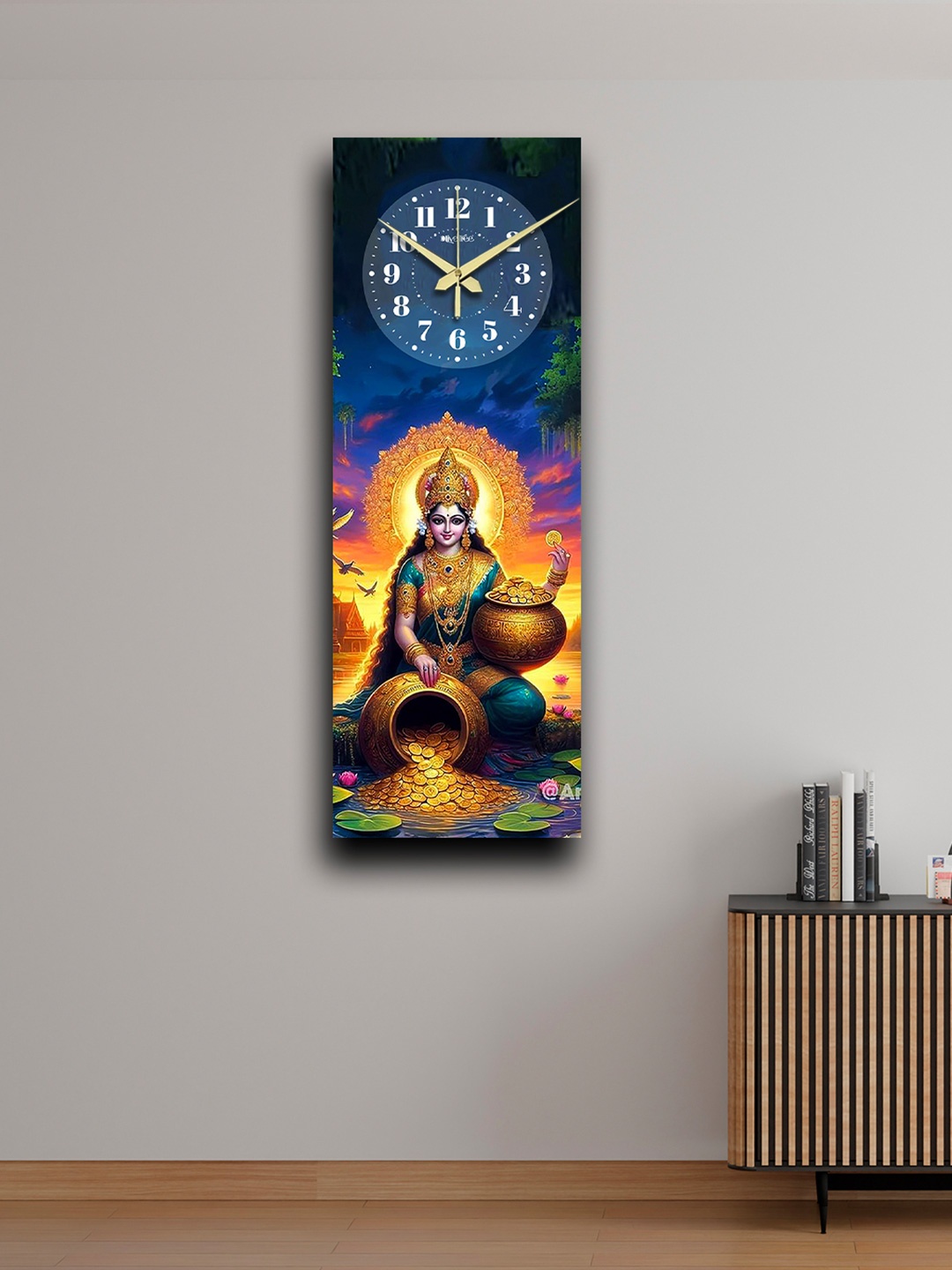 OLIVE TREE Blue & Yellow Printed Traditional Wooden Rectangle Analogue Wall Clock
OLIVE TREE Blue & Yellow Printed Traditional Wooden Rectangle Analogue Wall Clock
